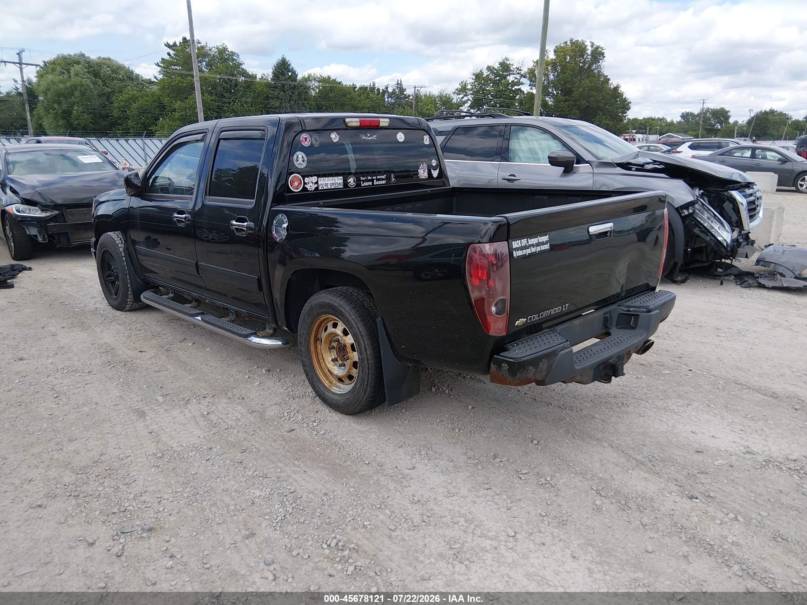 2011 Chevrolet Colorado 1lt Black vin: 1GCDSCFE9B8140584