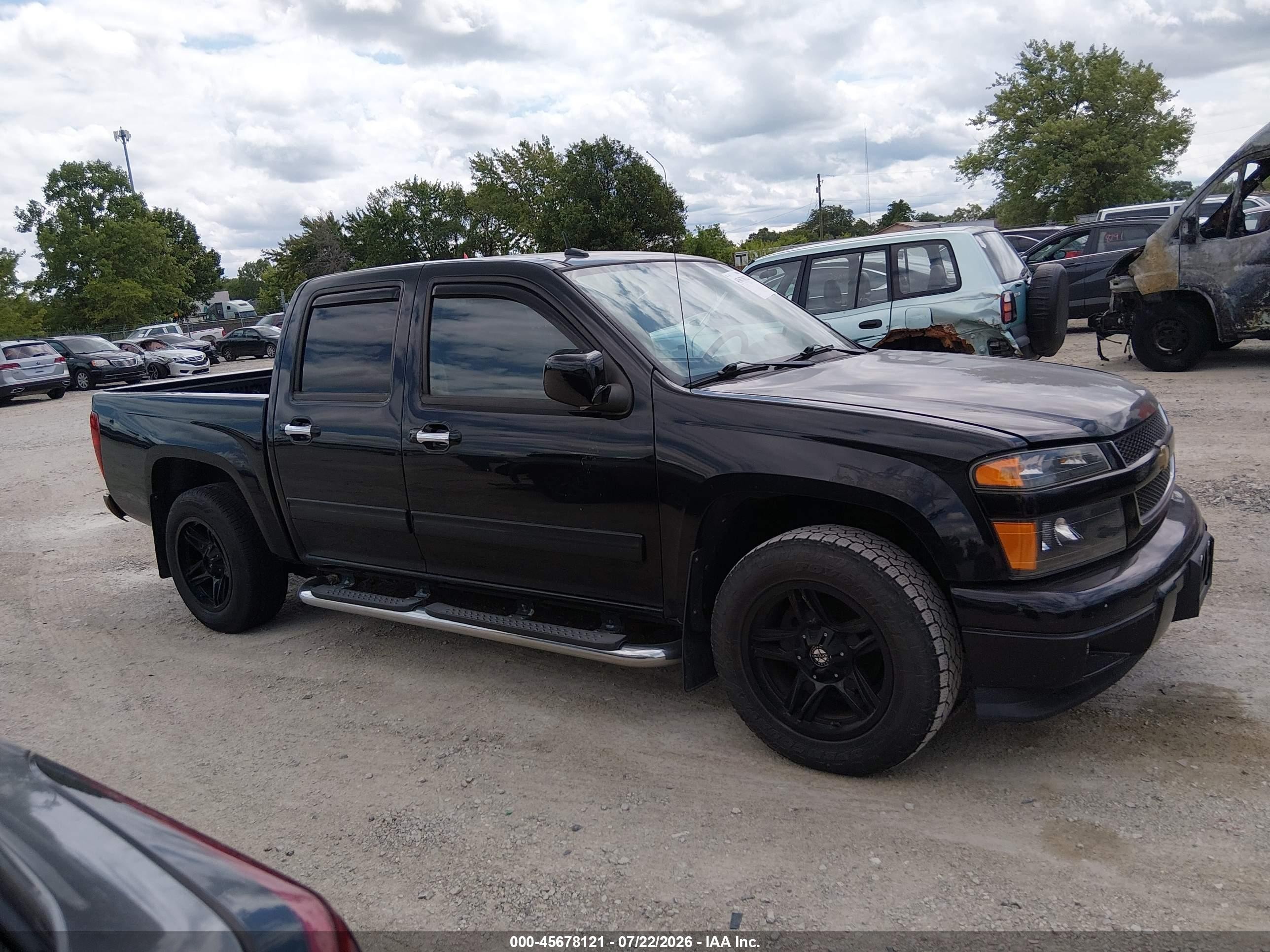 2011 Chevrolet Colorado 1lt Black vin: 1GCDSCFE9B8140584