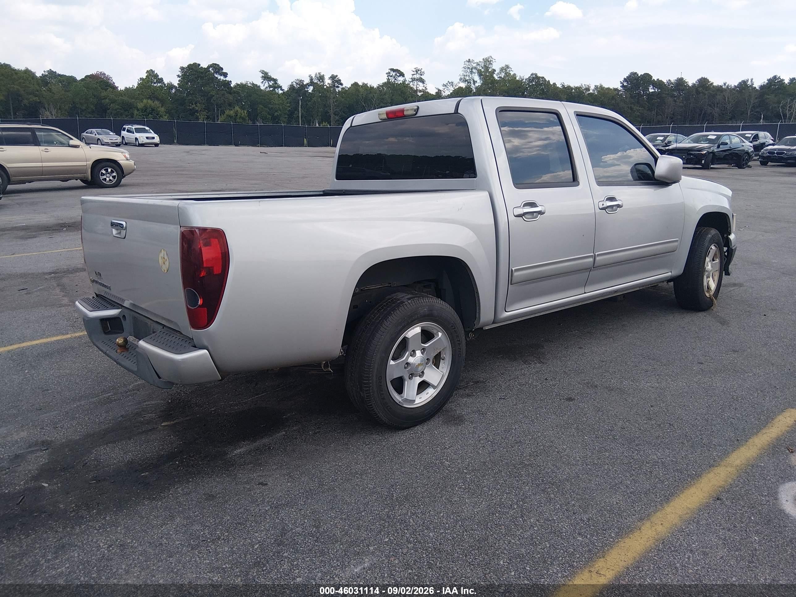 2012 Chevrolet Colorado Lt W/1lt Silver vin: 1GCDSCFE9C8164207