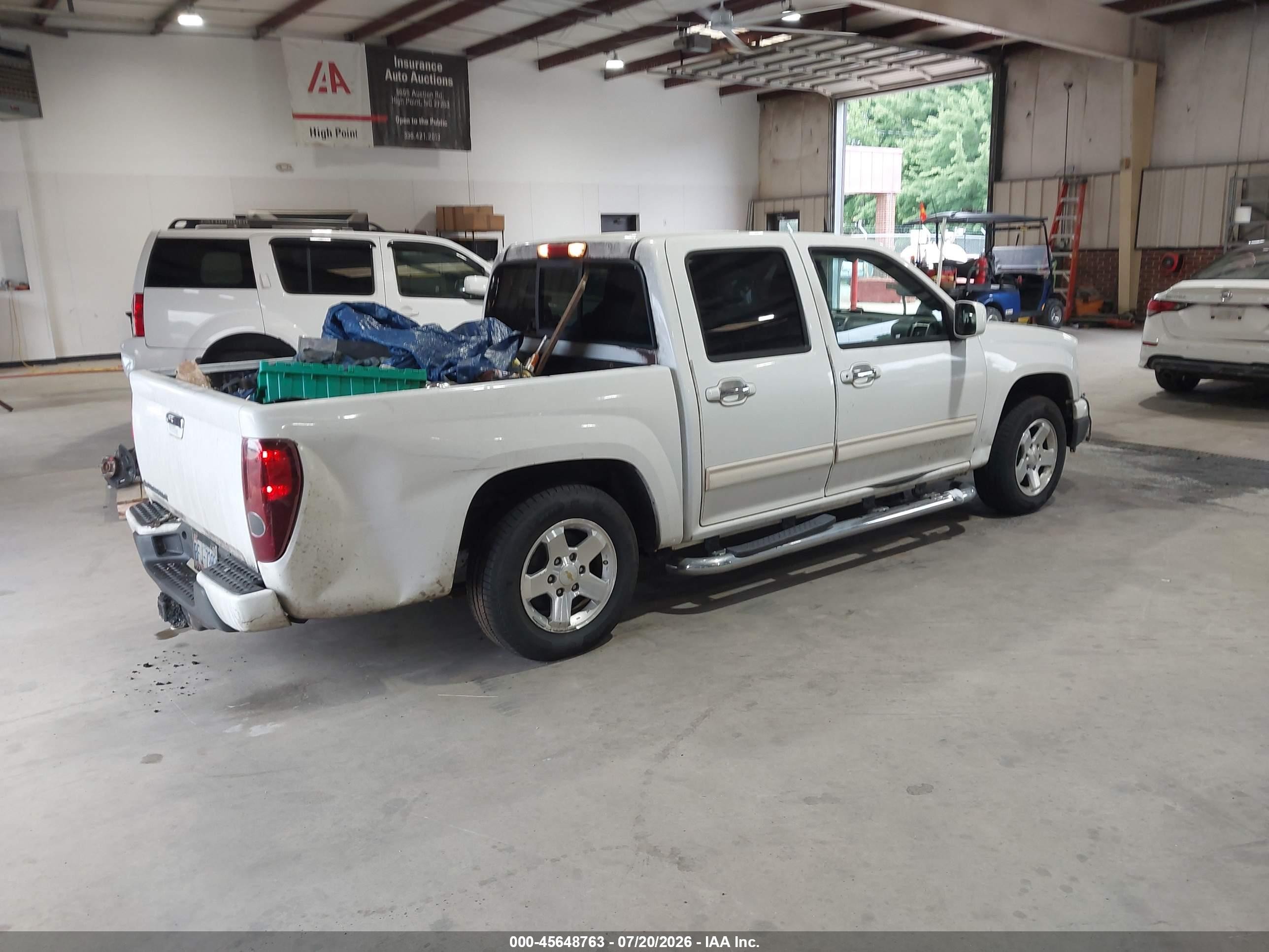 2012 Chevrolet Colorado Lt W/1lt White vin: 1GCDSCFEXC8169044