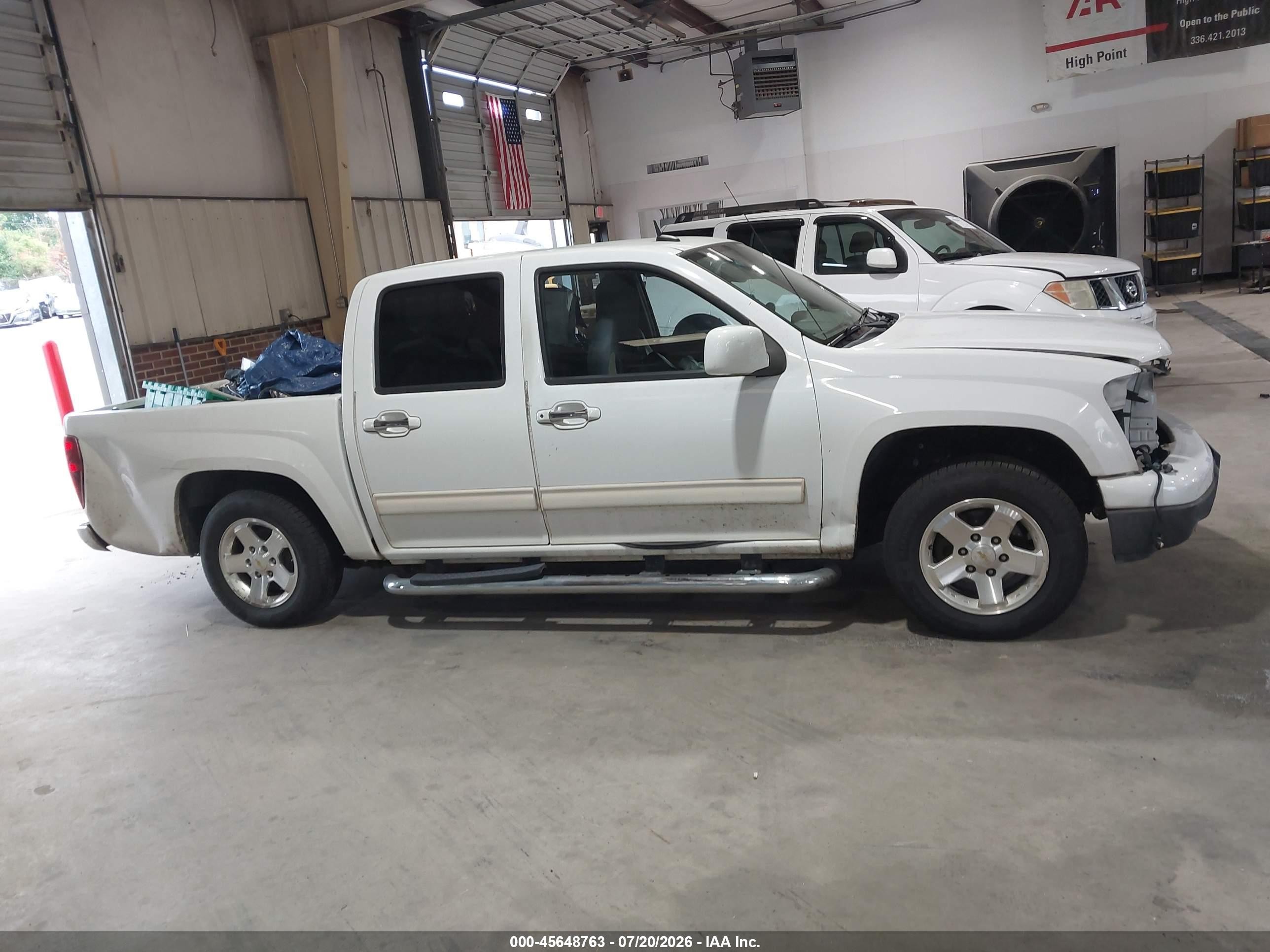 2012 Chevrolet Colorado Lt W/1lt White vin: 1GCDSCFEXC8169044