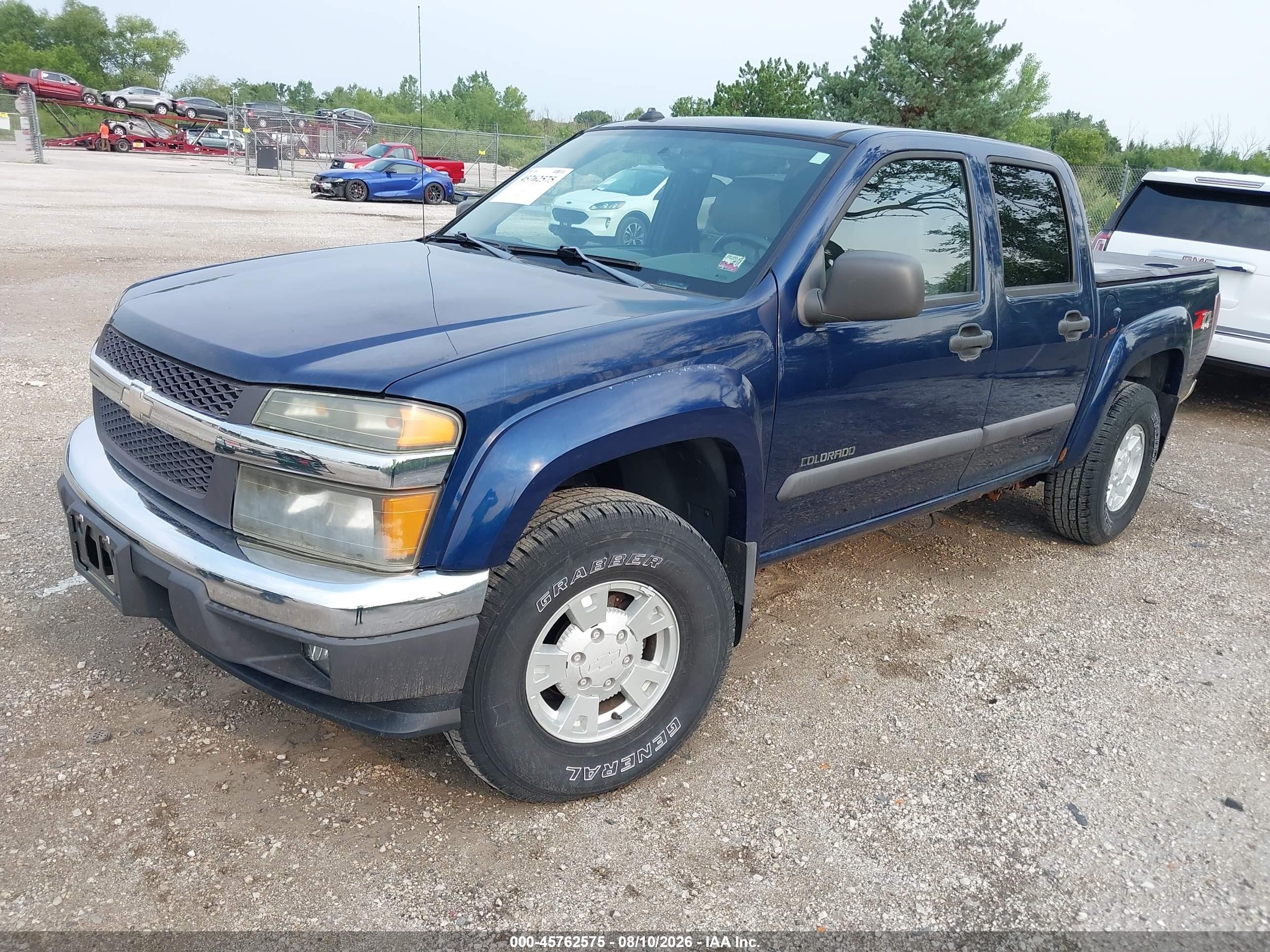 2004 Chevrolet Colorado Ls Blue vin: 1GCDT136048115395