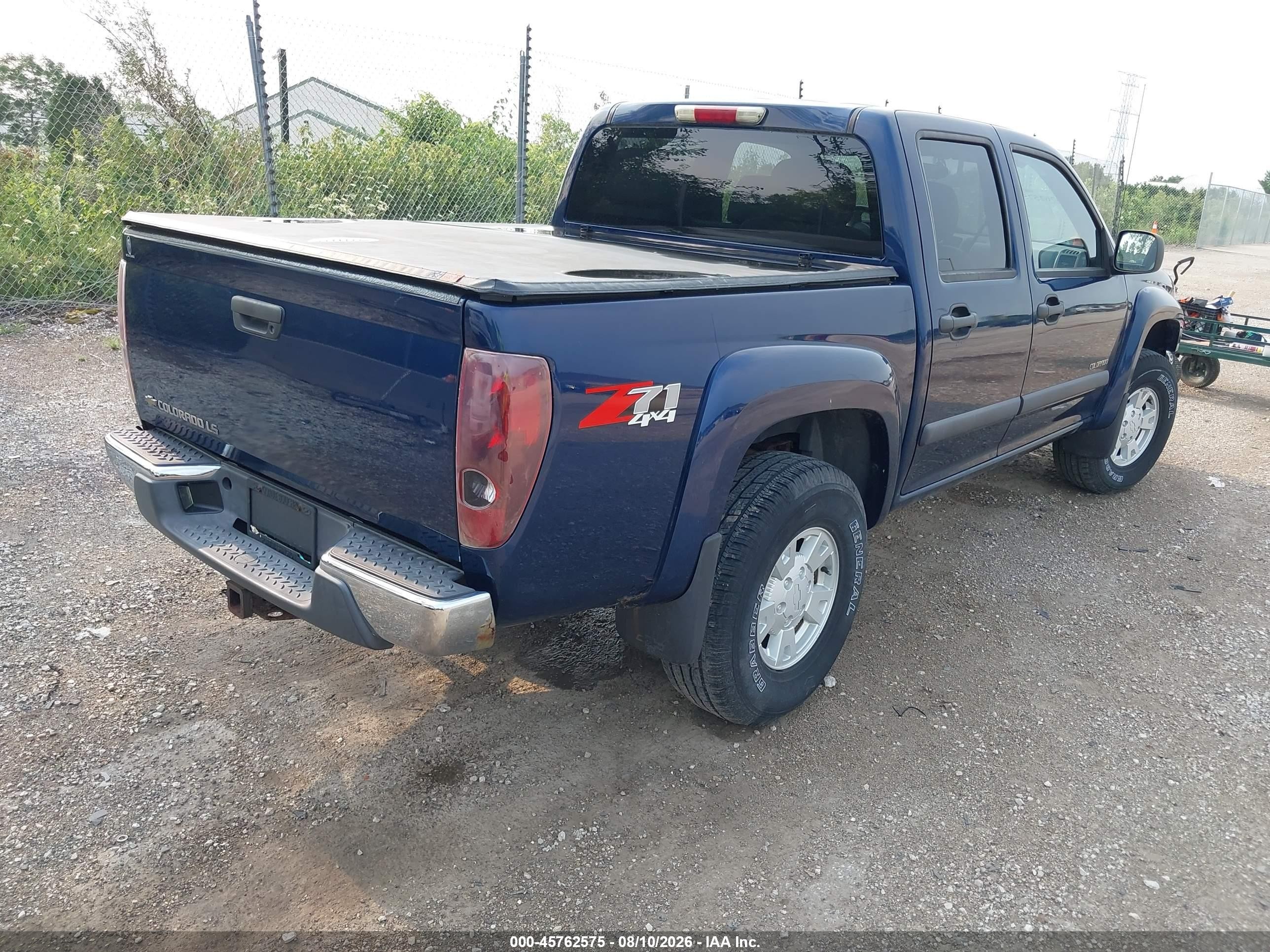 2004 Chevrolet Colorado Ls Blue vin: 1GCDT136048115395