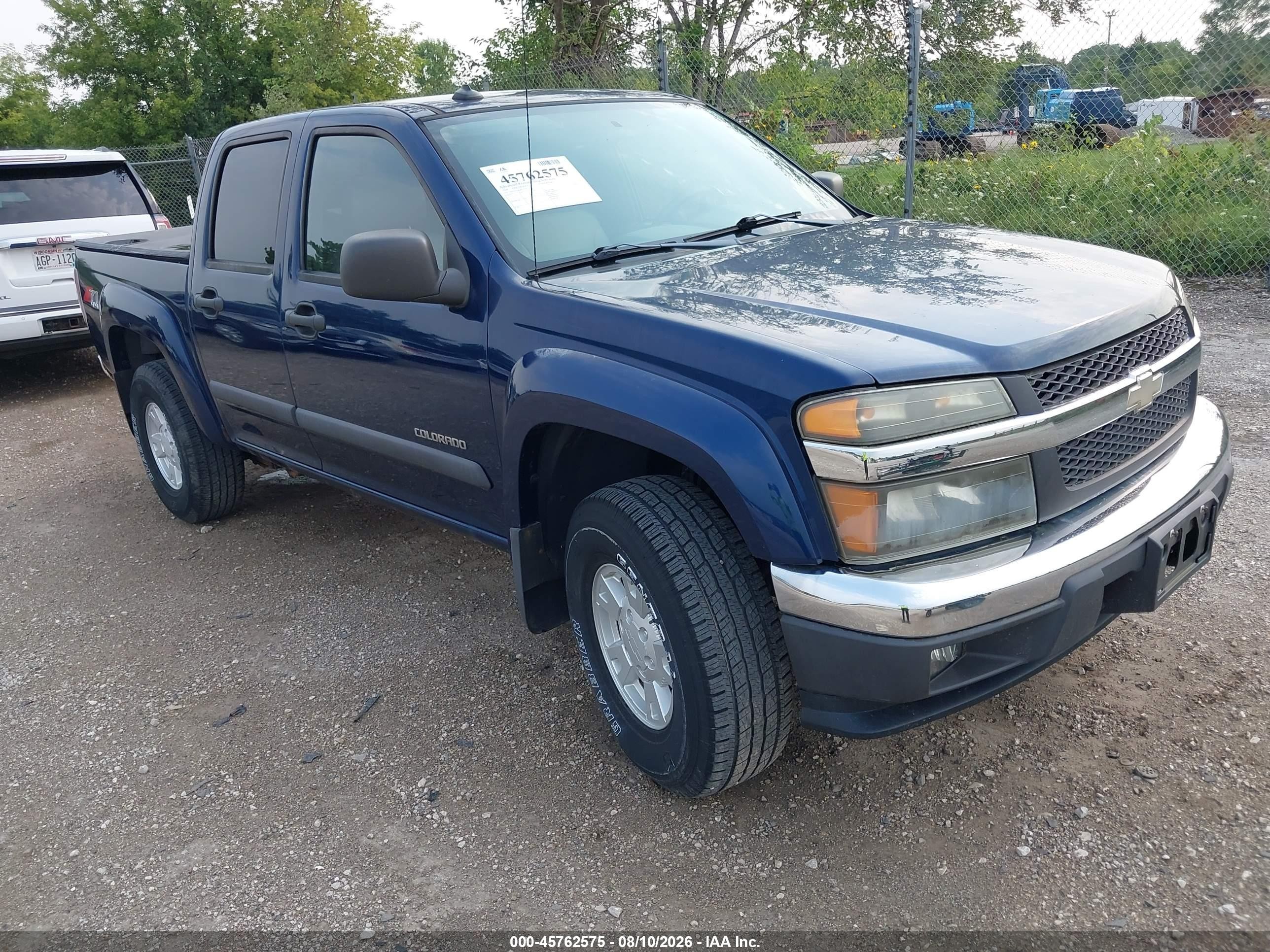2004 Chevrolet Colorado Ls Blue vin: 1GCDT136048115395
