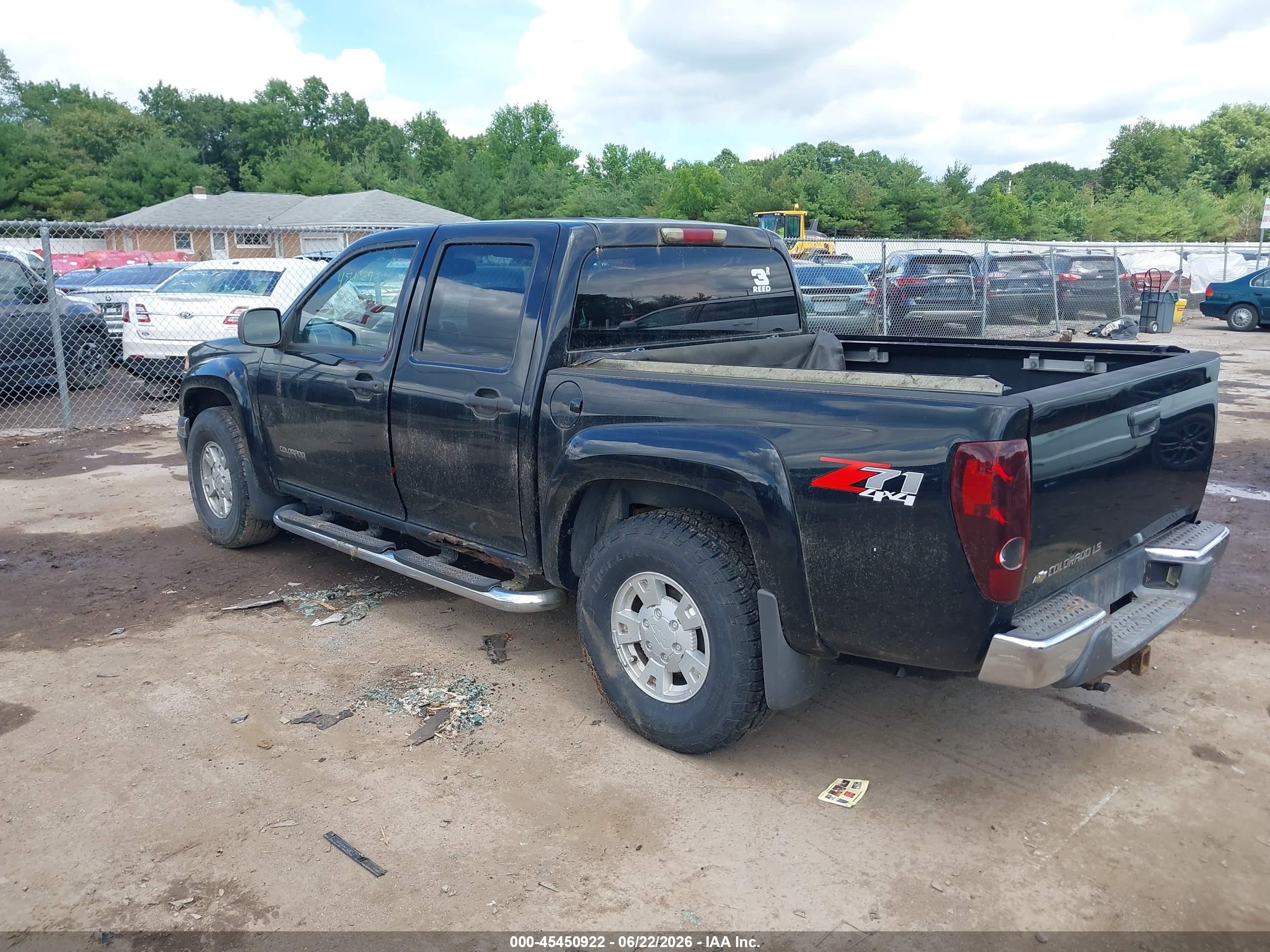 2005 Chevrolet Colorado Ls Black vin: 1GCDT136058160385