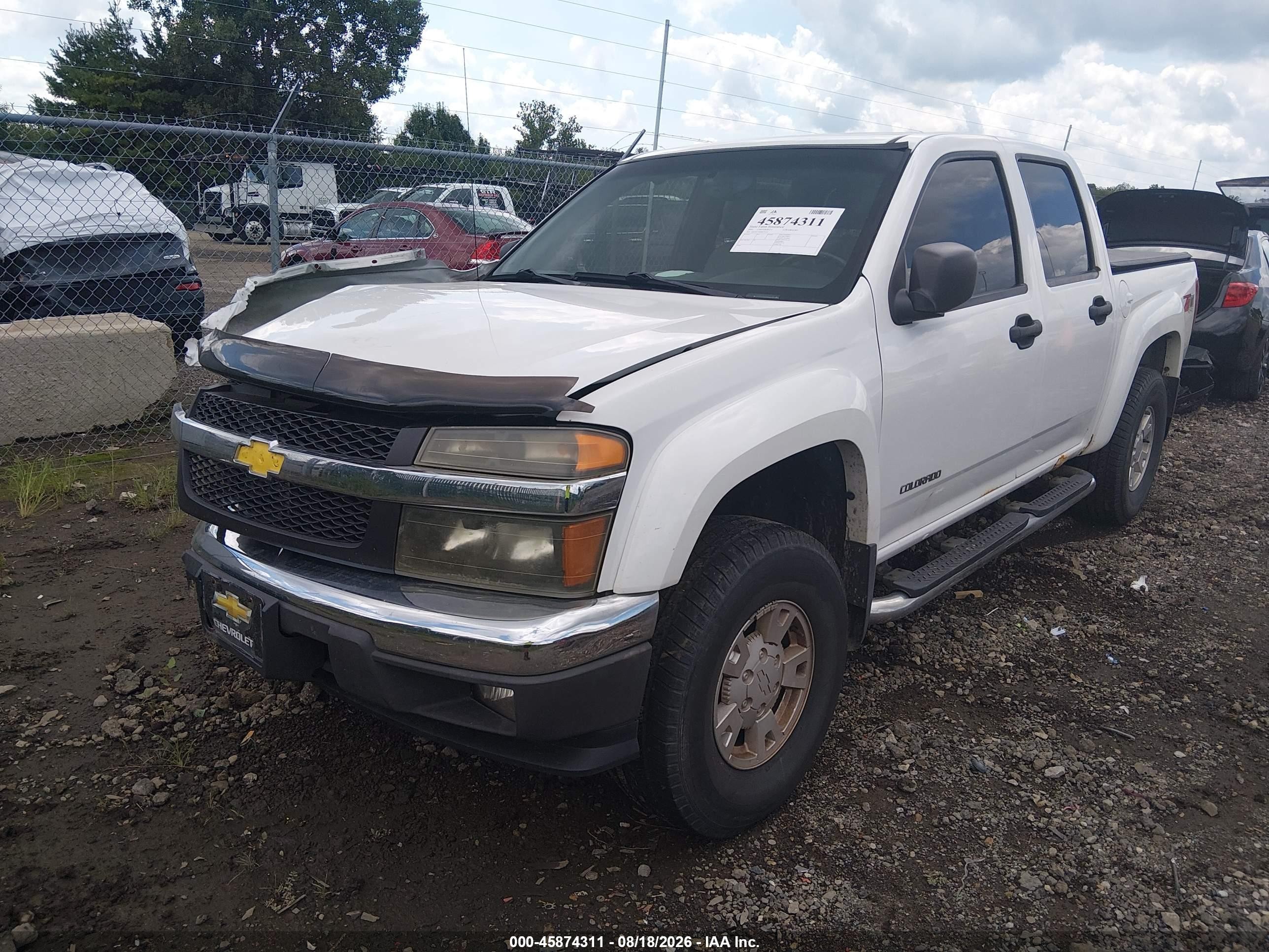 2005 Chevrolet Colorado Ls Белый vin: 1GCDT136058171421