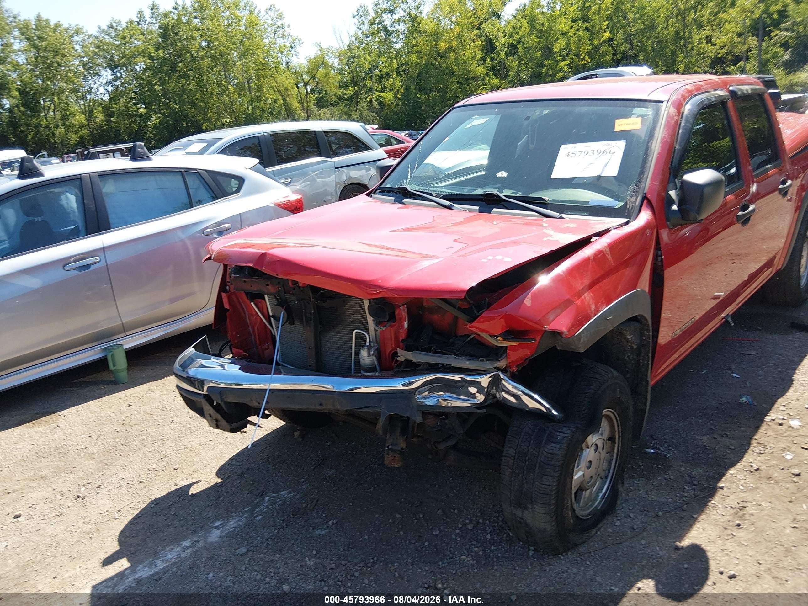 2005 Chevrolet Colorado Ls Red vin: 1GCDT136058276993