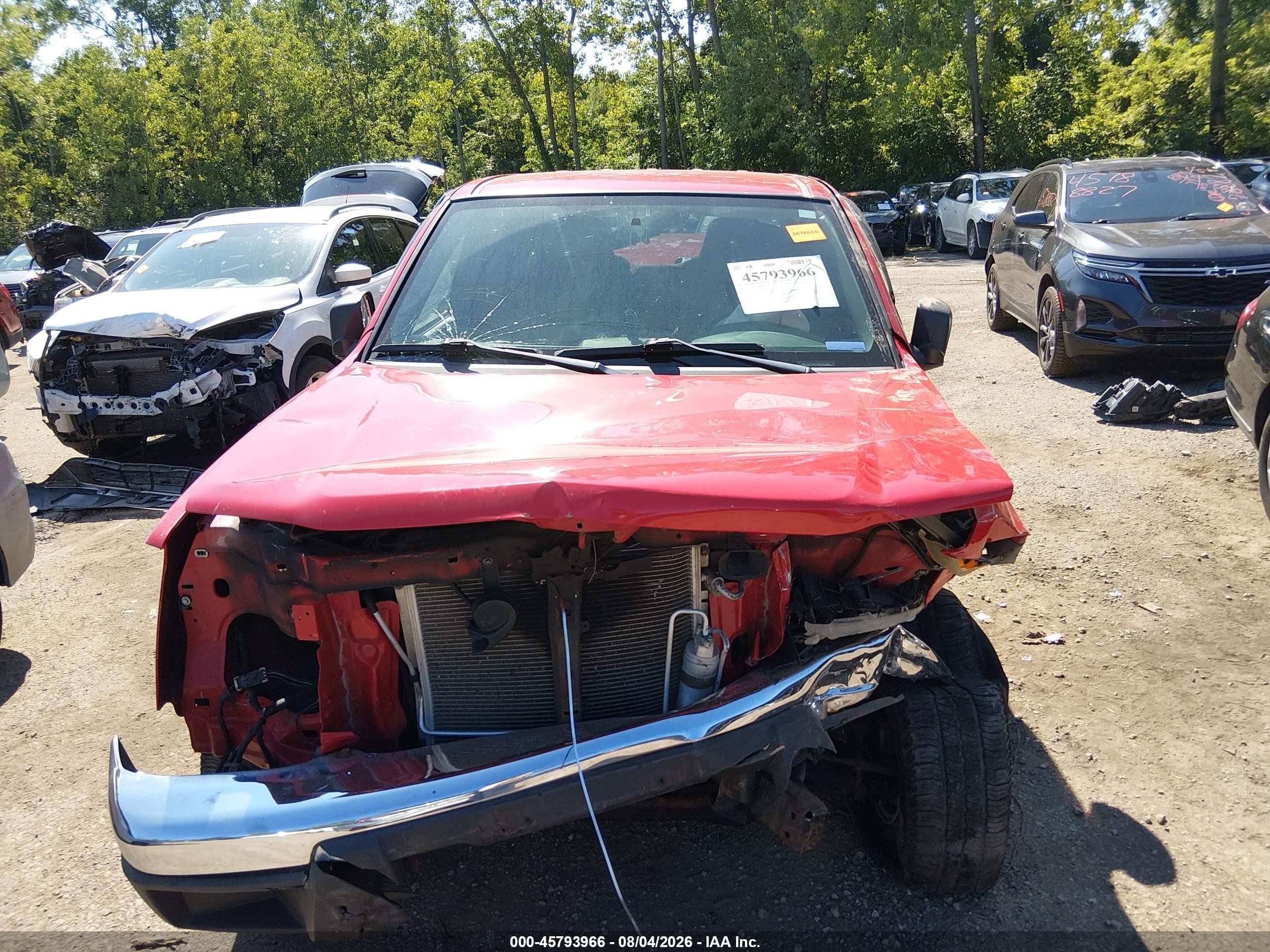 2005 Chevrolet Colorado Ls Red vin: 1GCDT136058276993