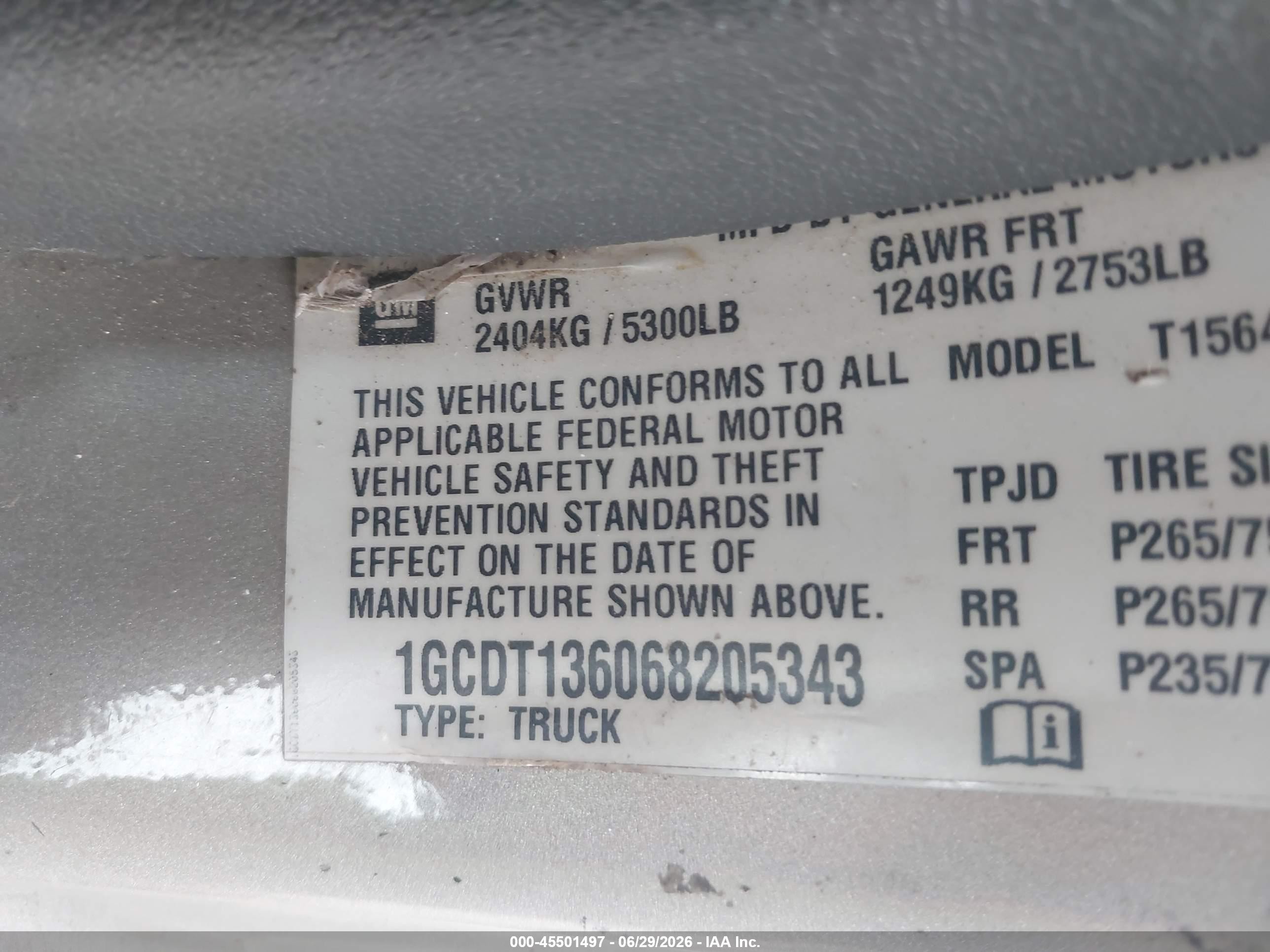 2006 Chevrolet Colorado Lt Silver vin: 1GCDT136068205343