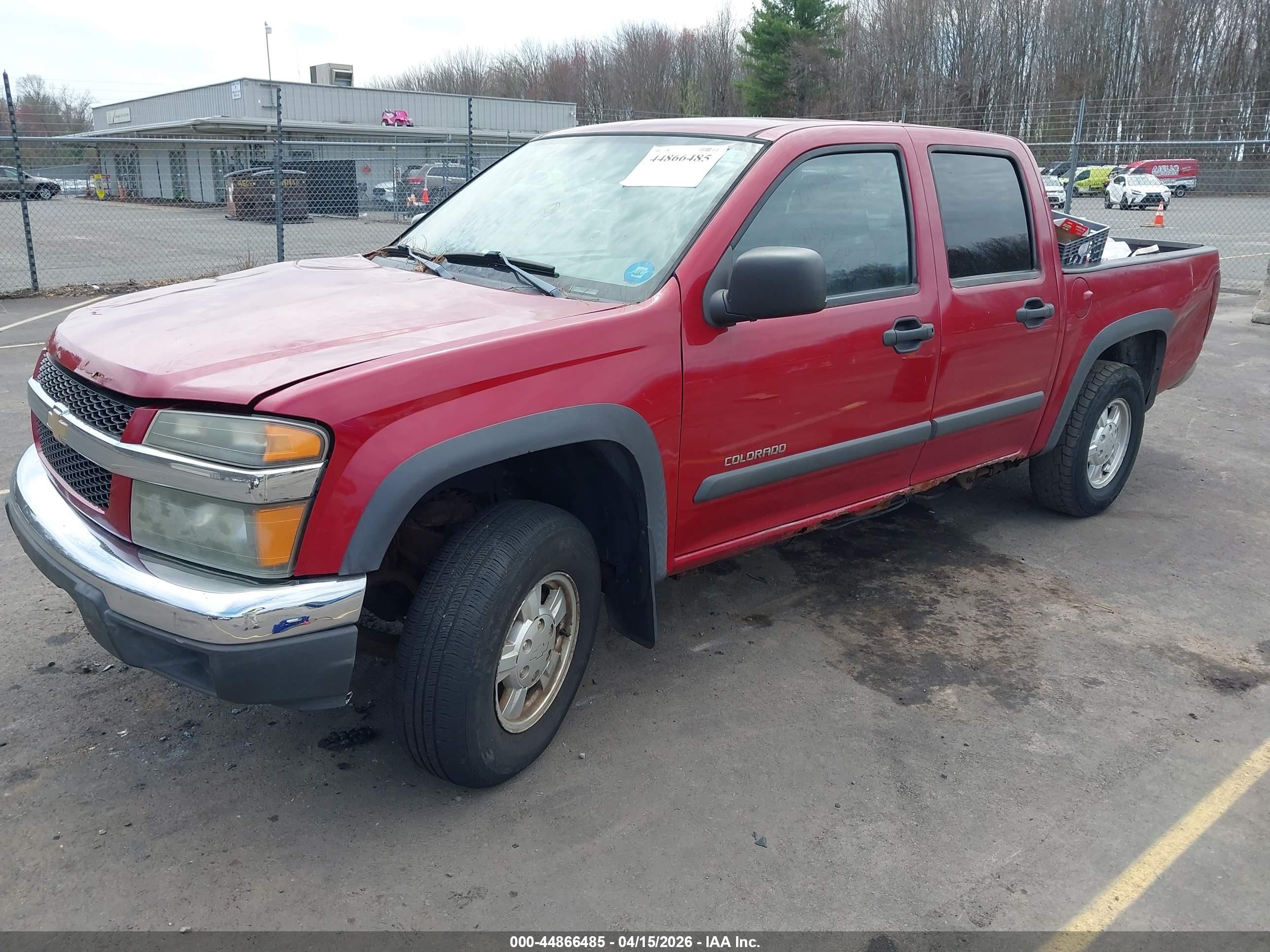 2005 Chevrolet Colorado Ls Red vin: 1GCDT136158272841