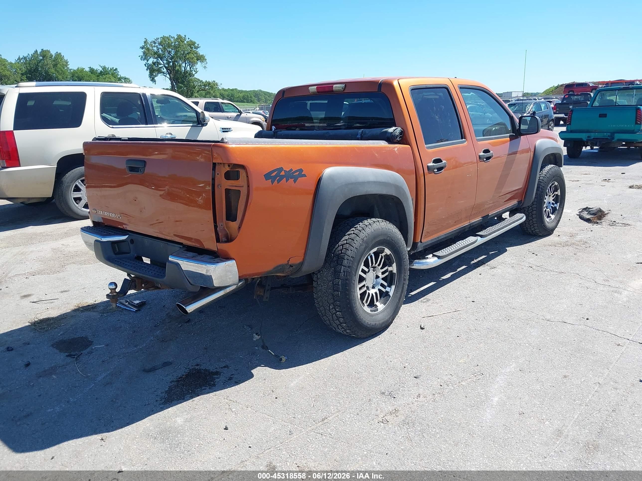 2004 Chevrolet Colorado Ls Orange vin: 1GCDT136248222819