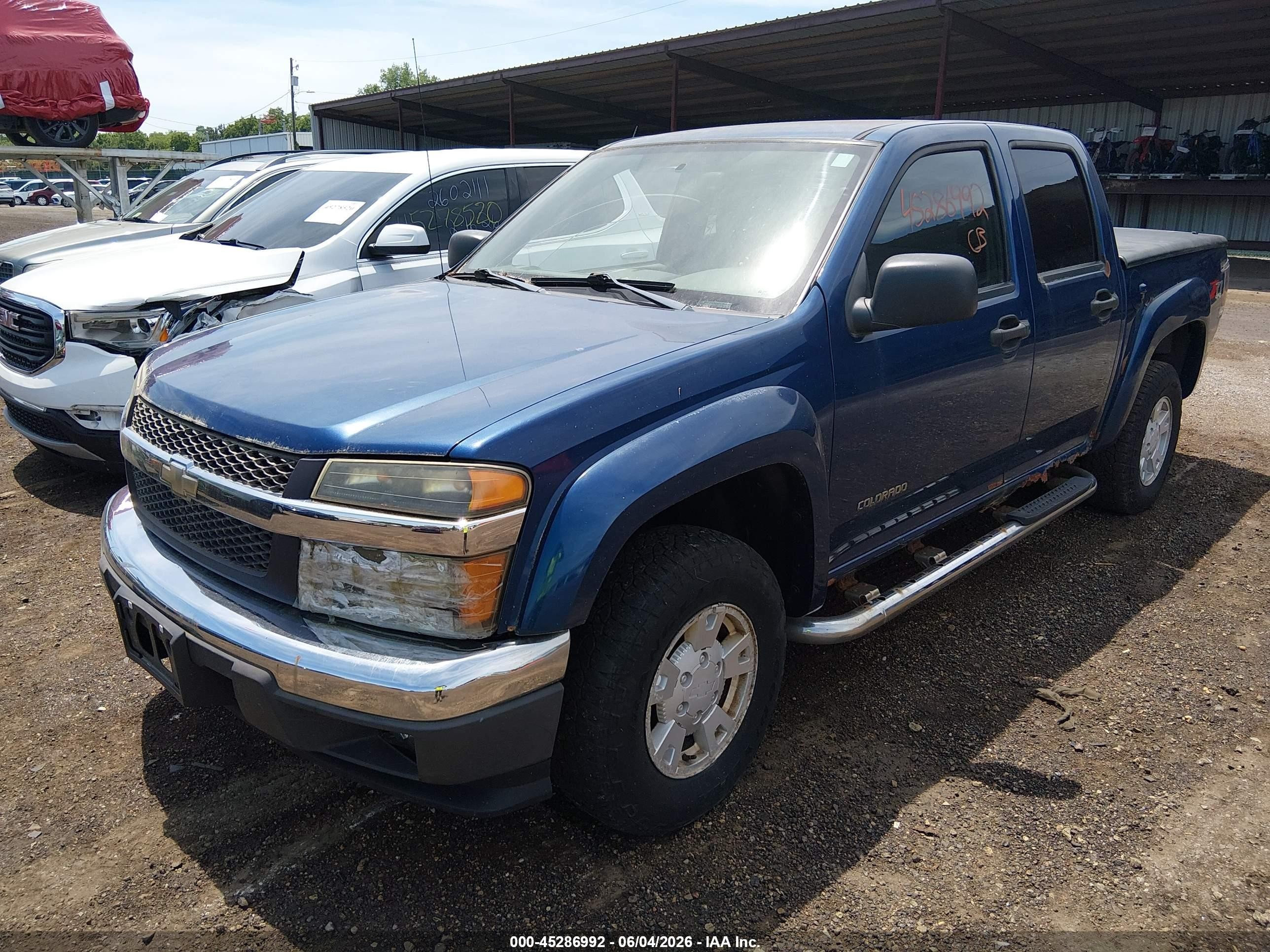 2005 Chevrolet Colorado Ls Blue vin: 1GCDT136358123993