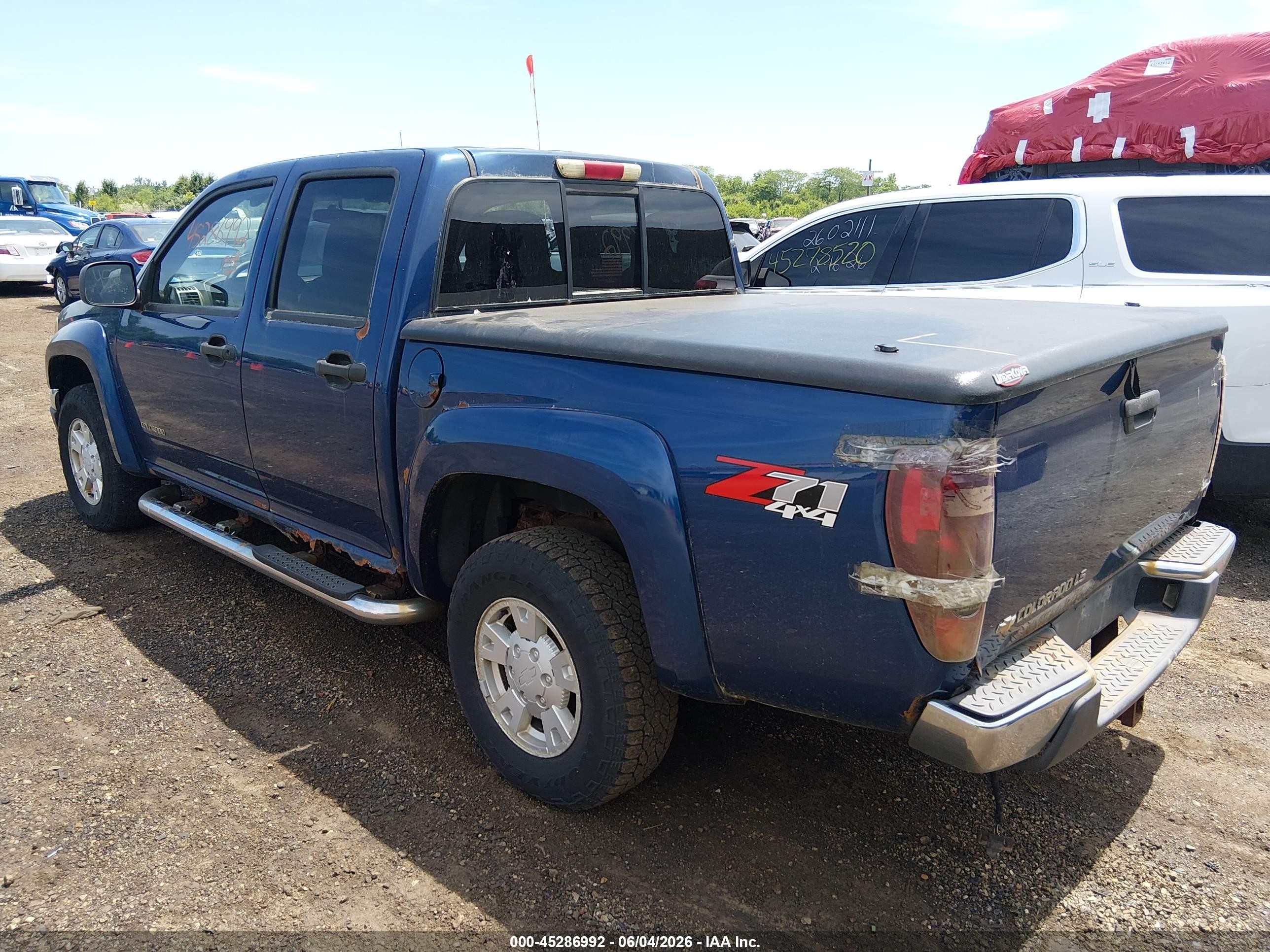 2005 Chevrolet Colorado Ls Blue vin: 1GCDT136358123993