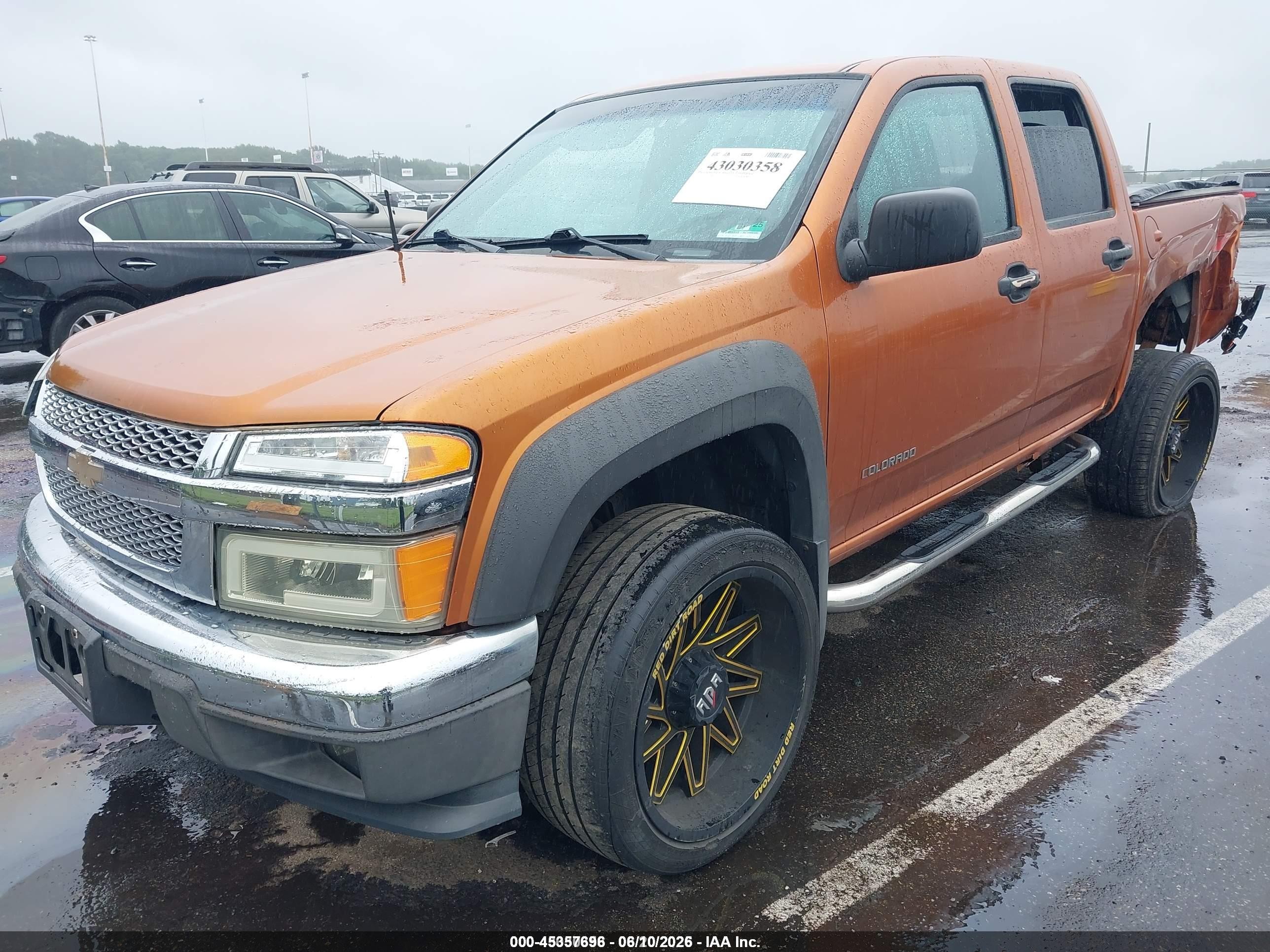2005 Chevrolet Colorado Ls Orange vin: 1GCDT136358124304