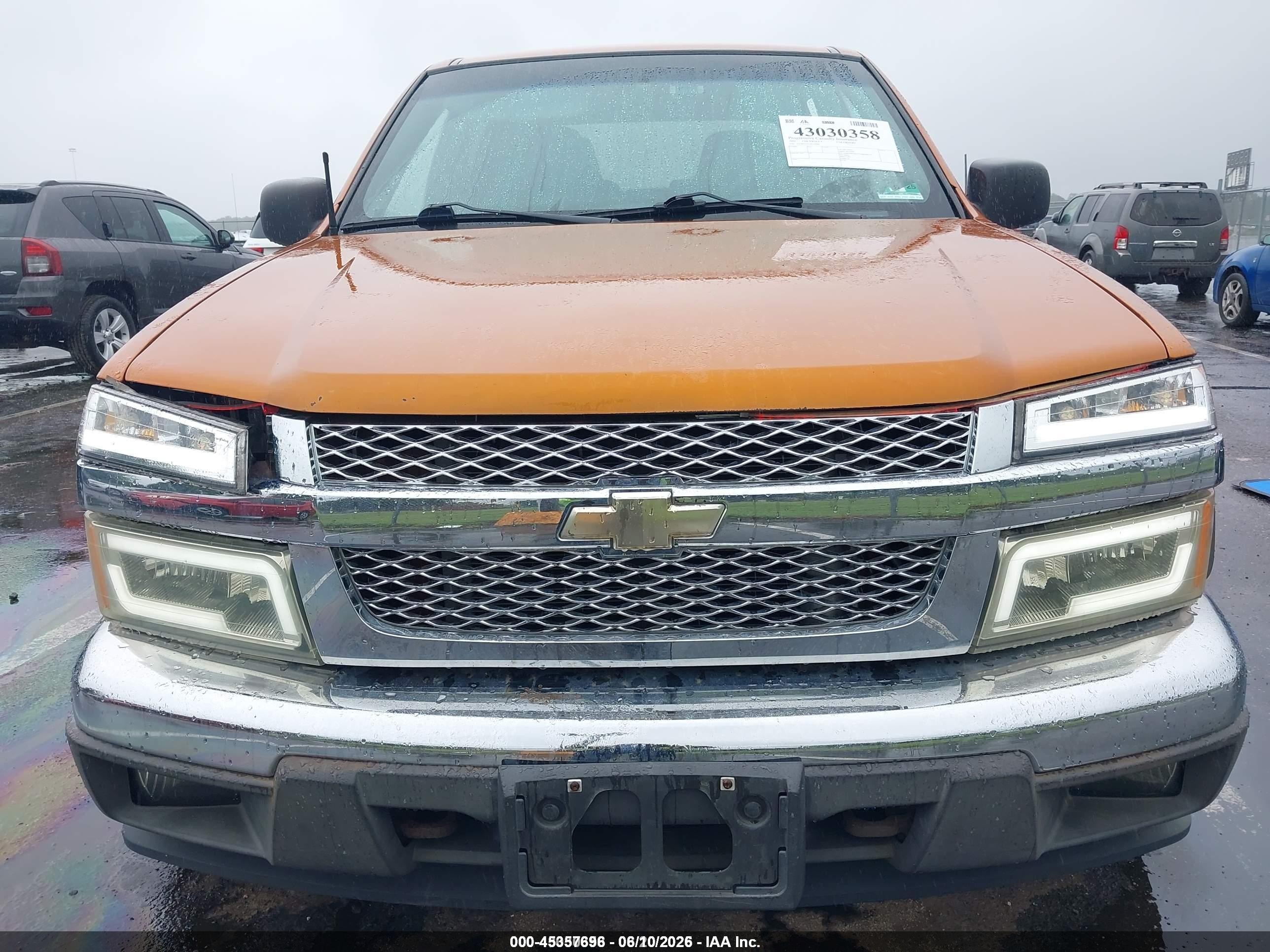 2005 Chevrolet Colorado Ls Orange vin: 1GCDT136358124304