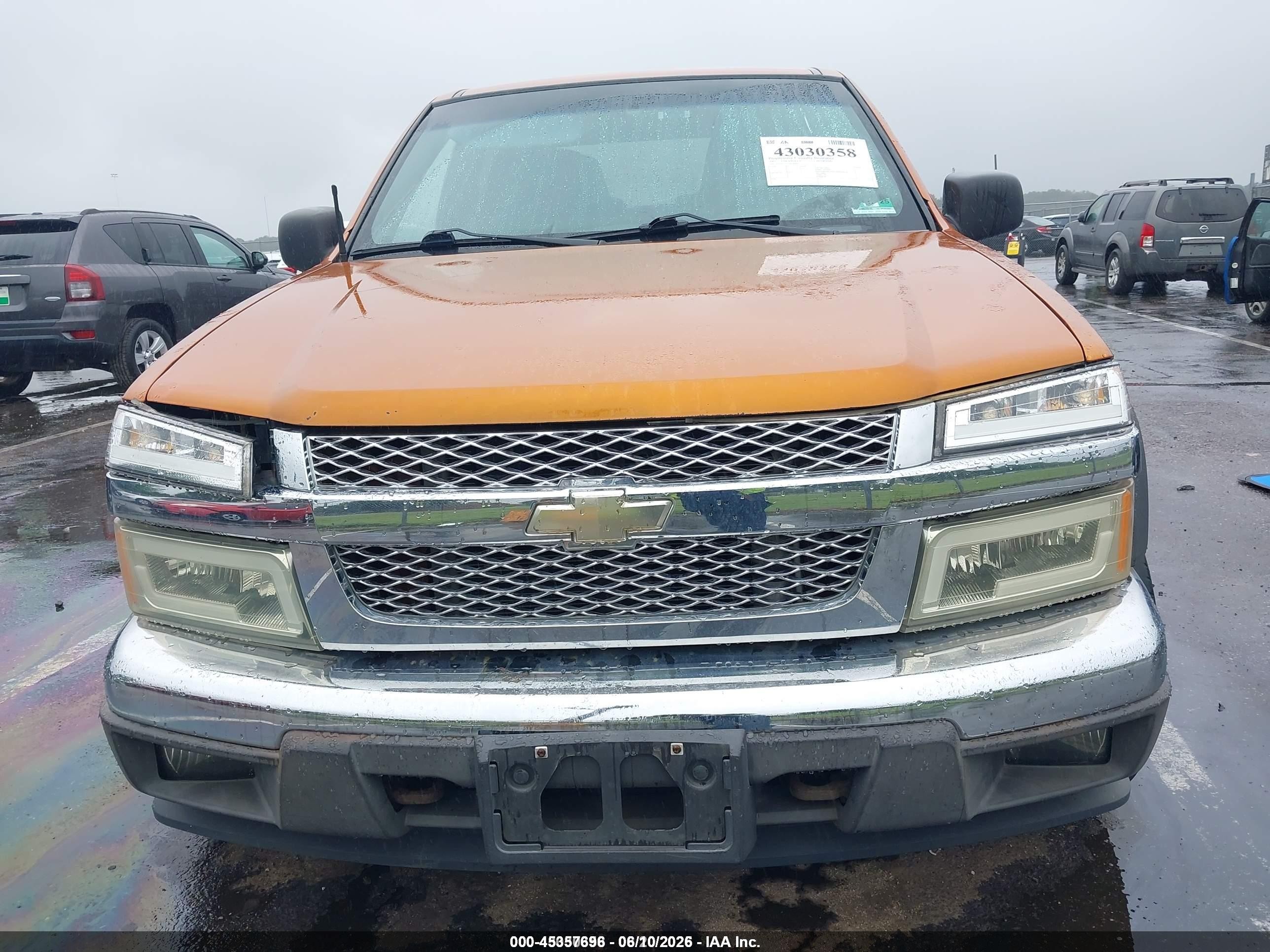 2005 Chevrolet Colorado Ls Orange vin: 1GCDT136358124304
