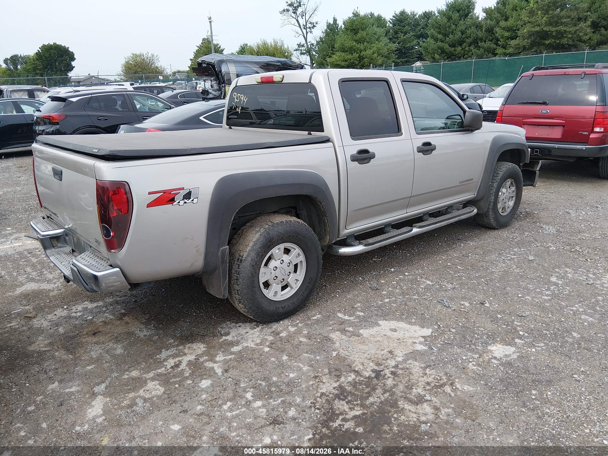 2005 Chevrolet Colorado Ls Gray vin: 1GCDT136358209594