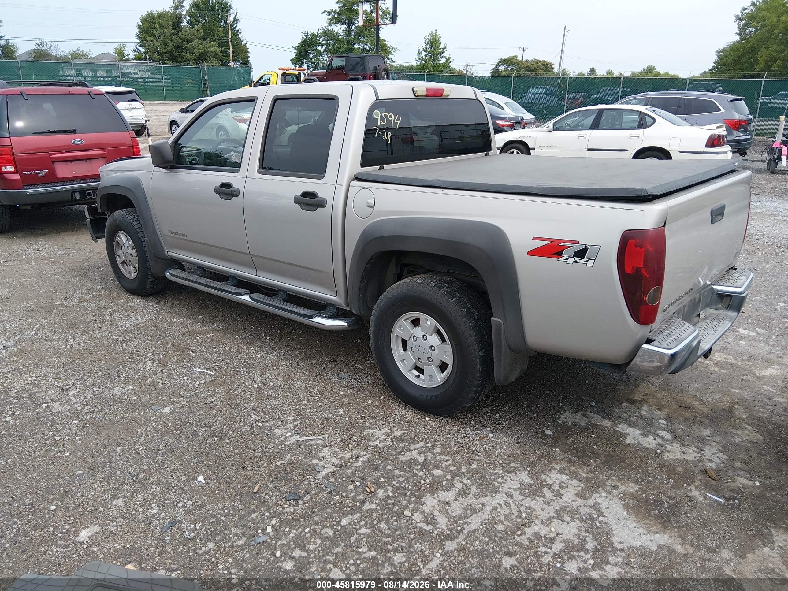 2005 Chevrolet Colorado Ls Gray vin: 1GCDT136358209594