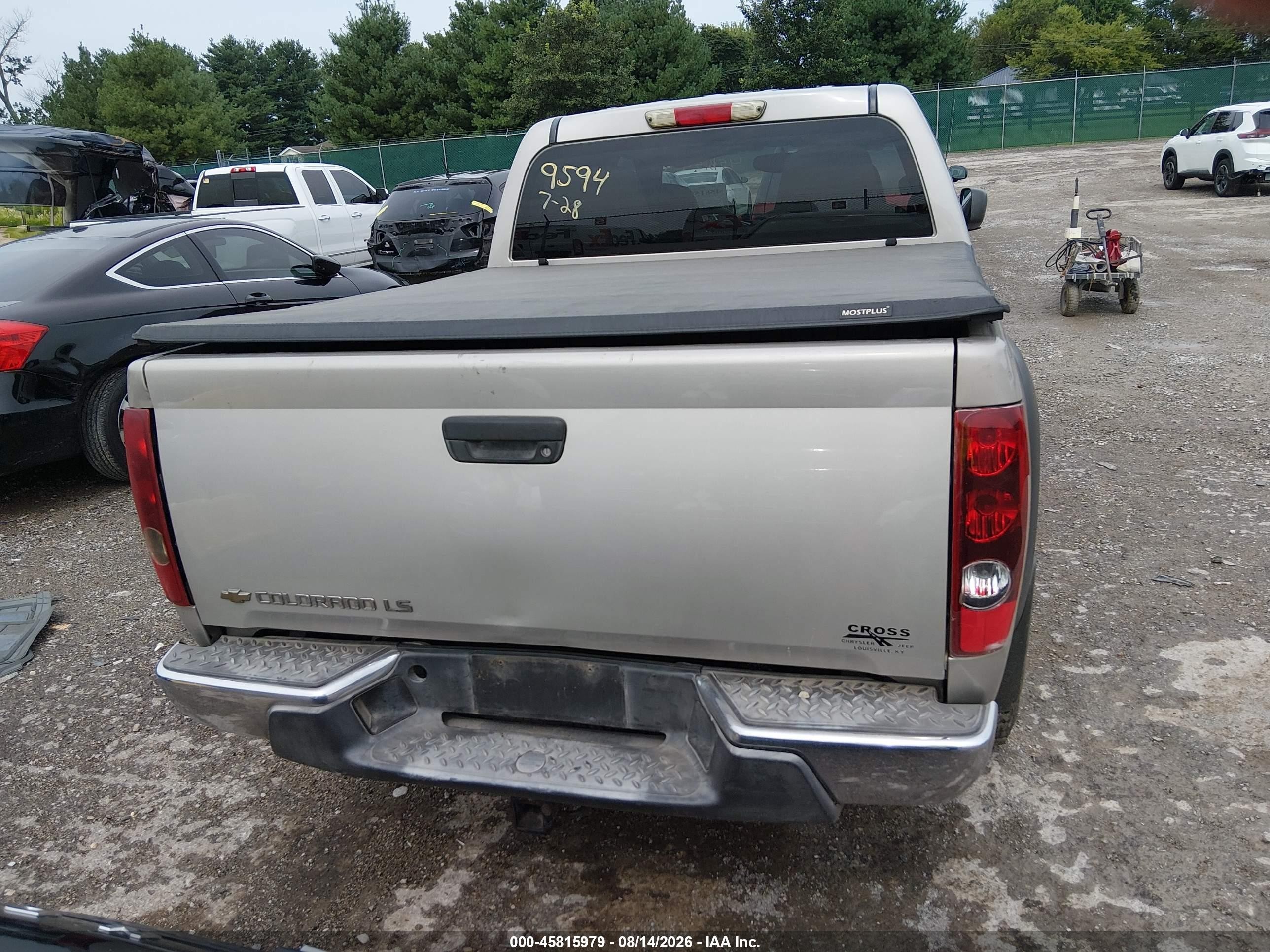 2005 Chevrolet Colorado Ls Gray vin: 1GCDT136358209594