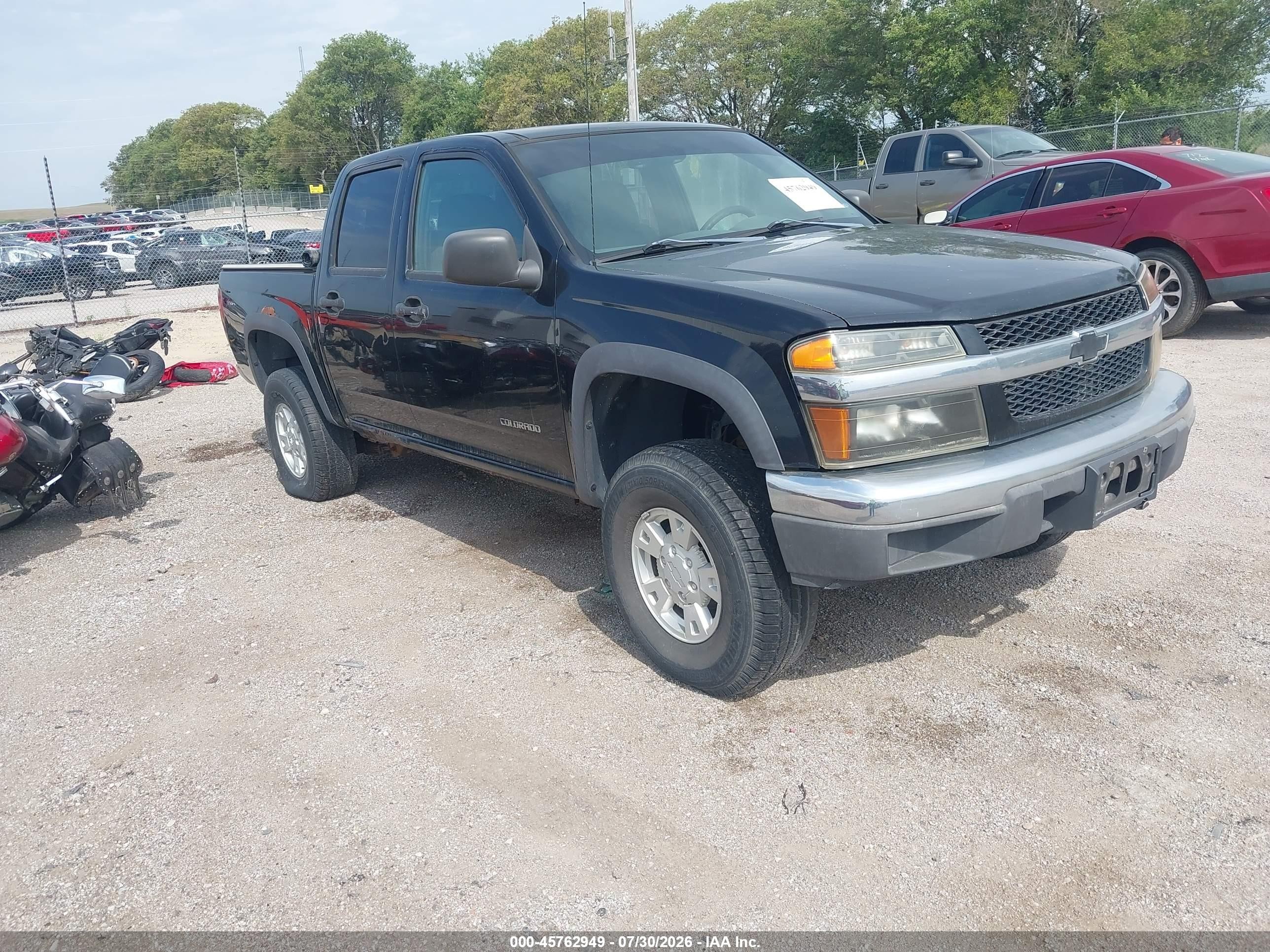 2005 Chevrolet Colorado Ls Black vin: 1GCDT136458115143