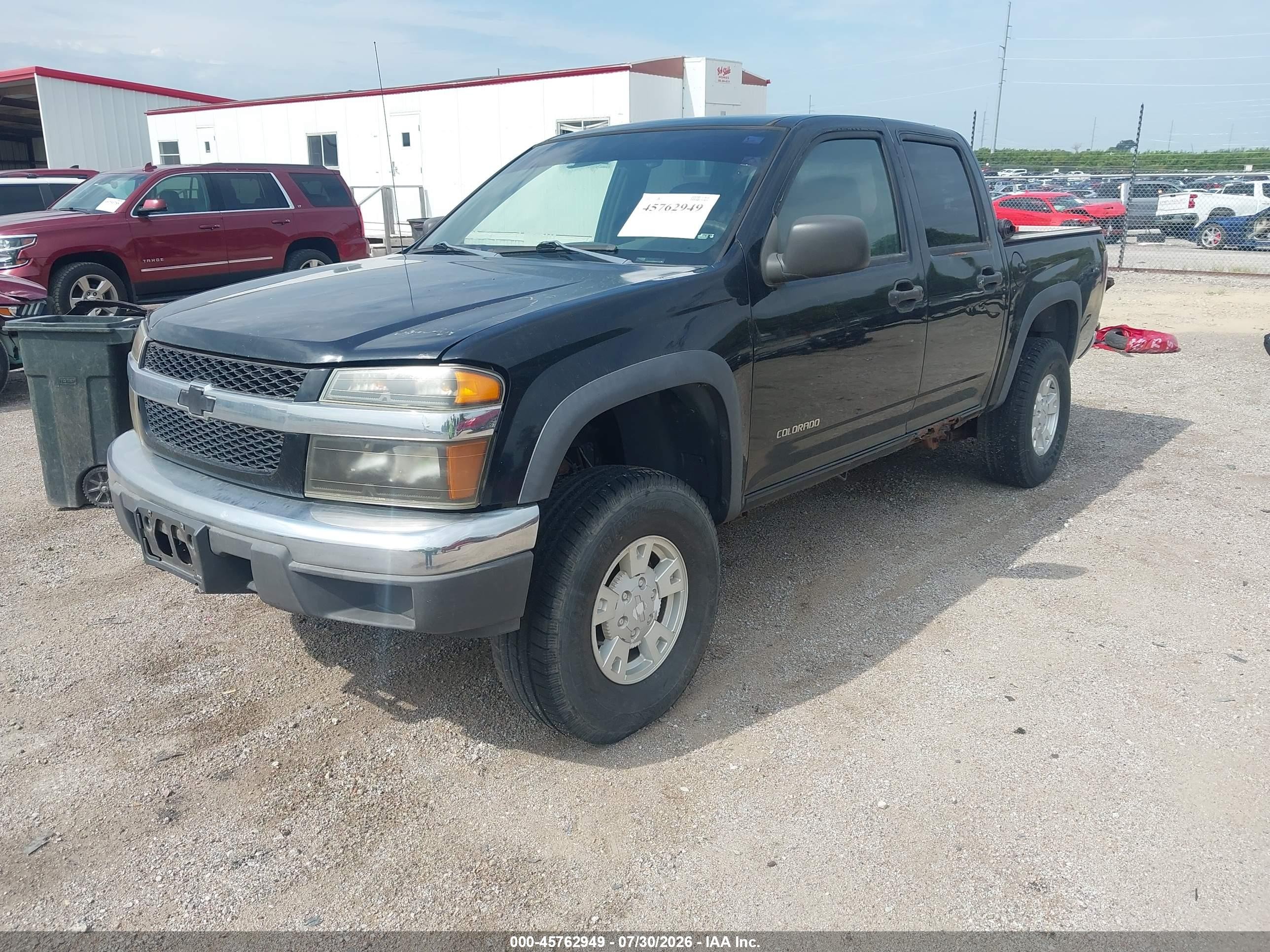 2005 Chevrolet Colorado Ls Black vin: 1GCDT136458115143