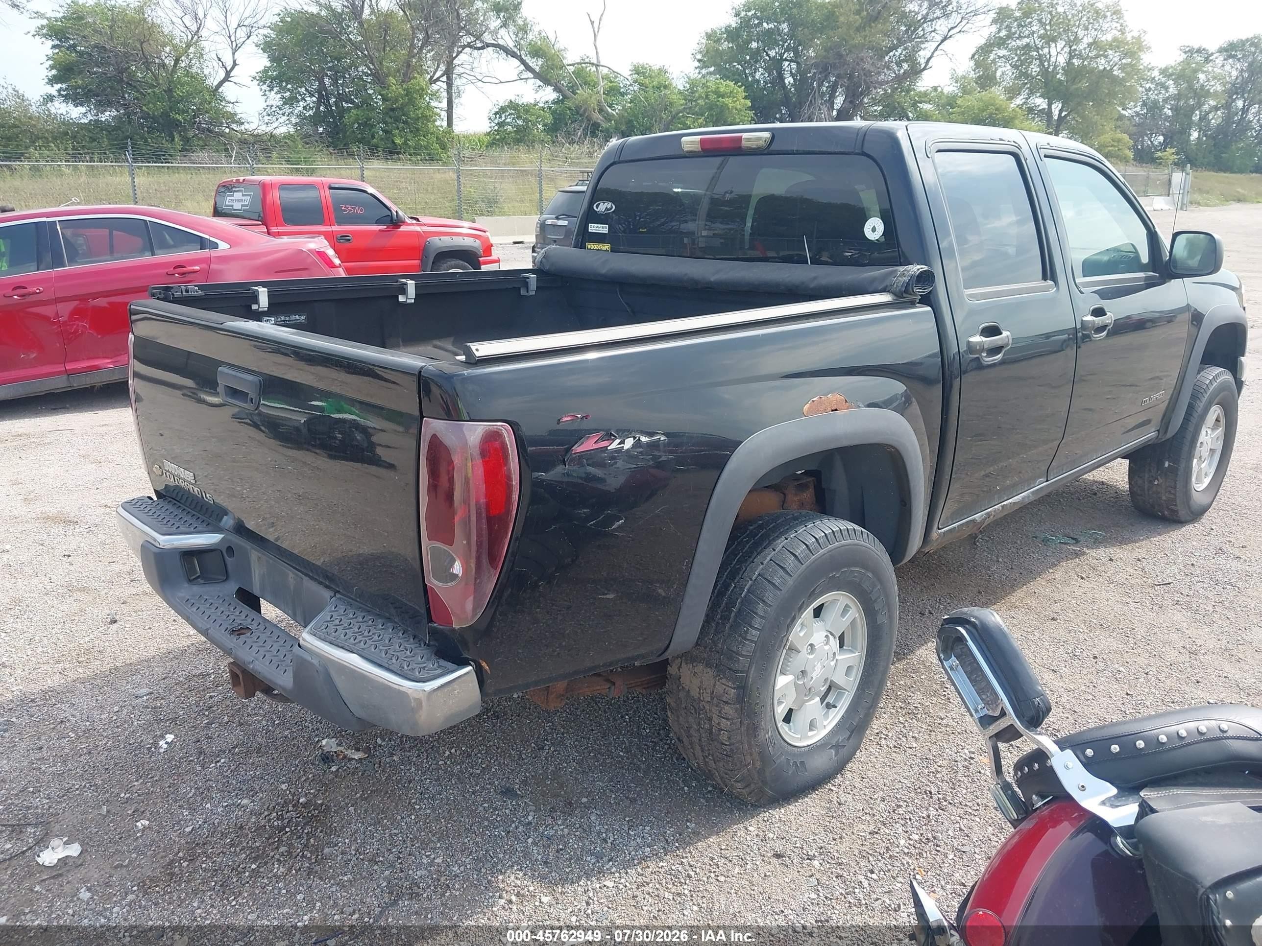 2005 Chevrolet Colorado Ls Black vin: 1GCDT136458115143