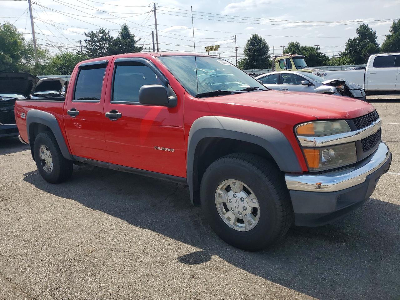 2005 Chevrolet Colorado Red vin: 1GCDT136458212438