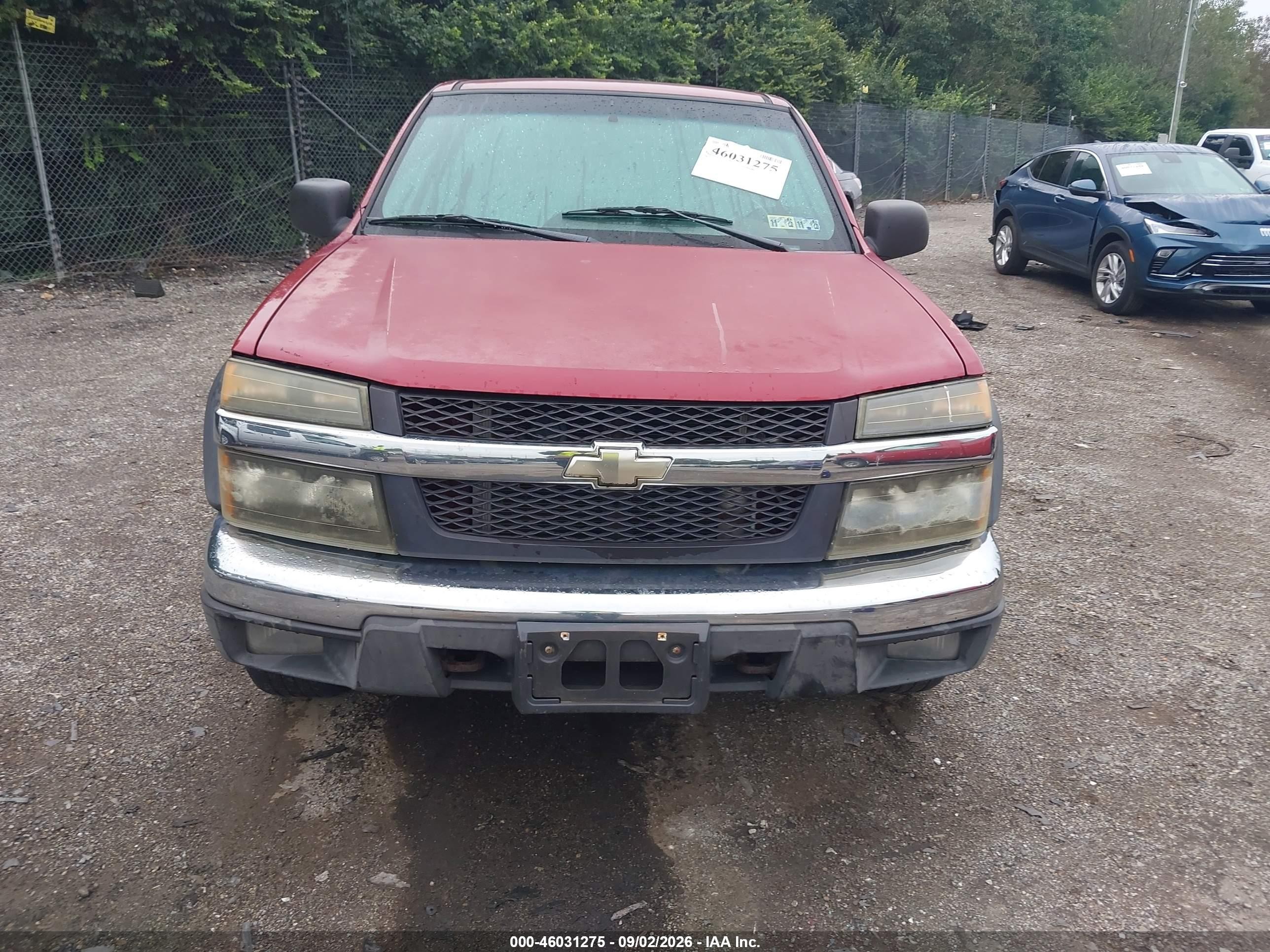 2005 Chevrolet Colorado Ls Red vin: 1GCDT136658192578