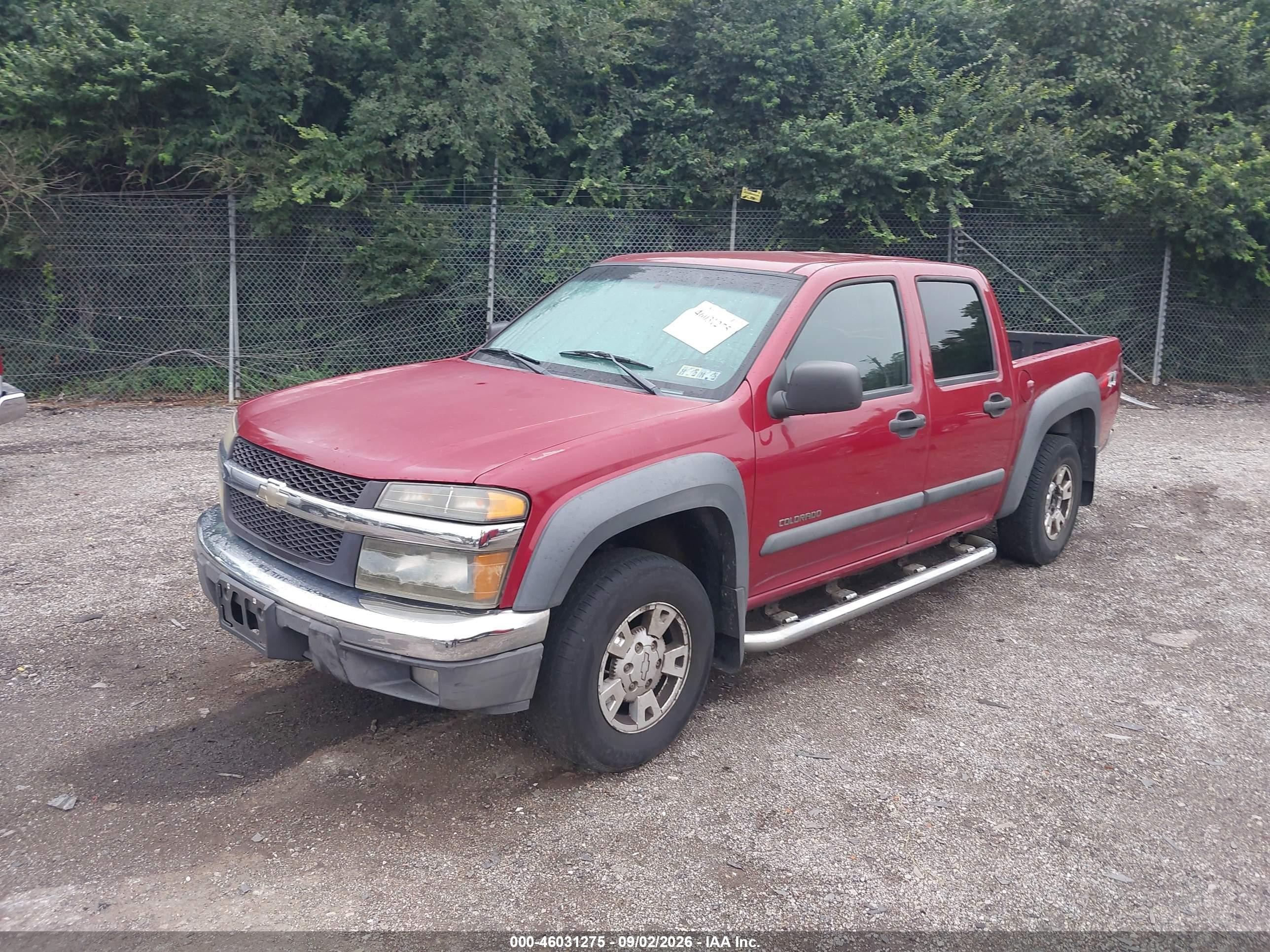 2005 Chevrolet Colorado Ls Red vin: 1GCDT136658192578