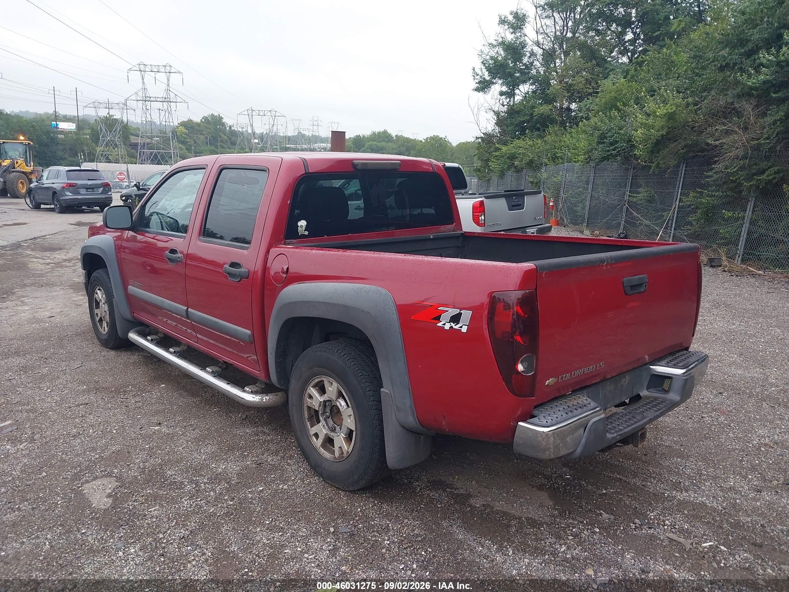 2005 Chevrolet Colorado Ls Red vin: 1GCDT136658192578