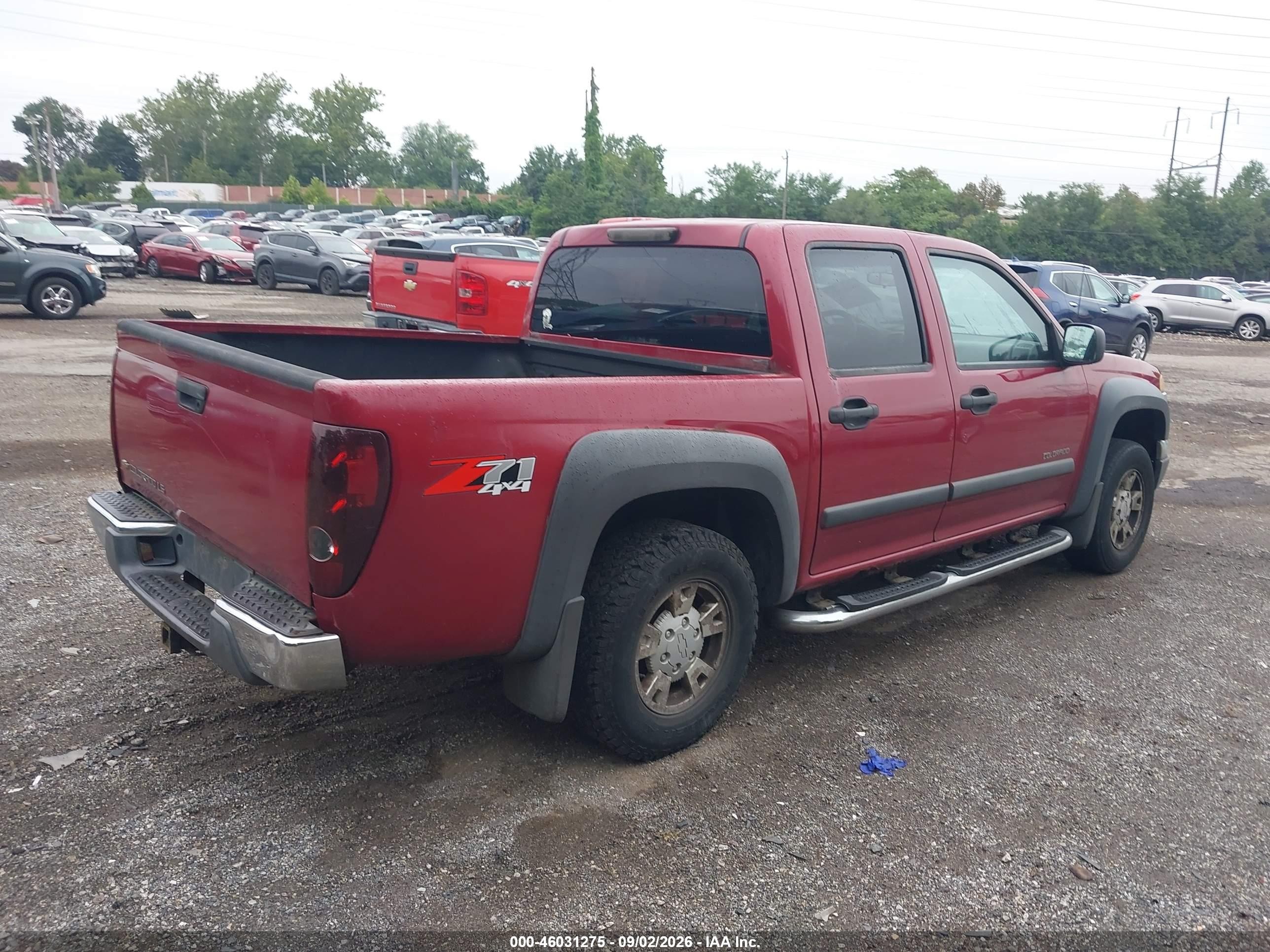 2005 Chevrolet Colorado Ls Red vin: 1GCDT136658192578