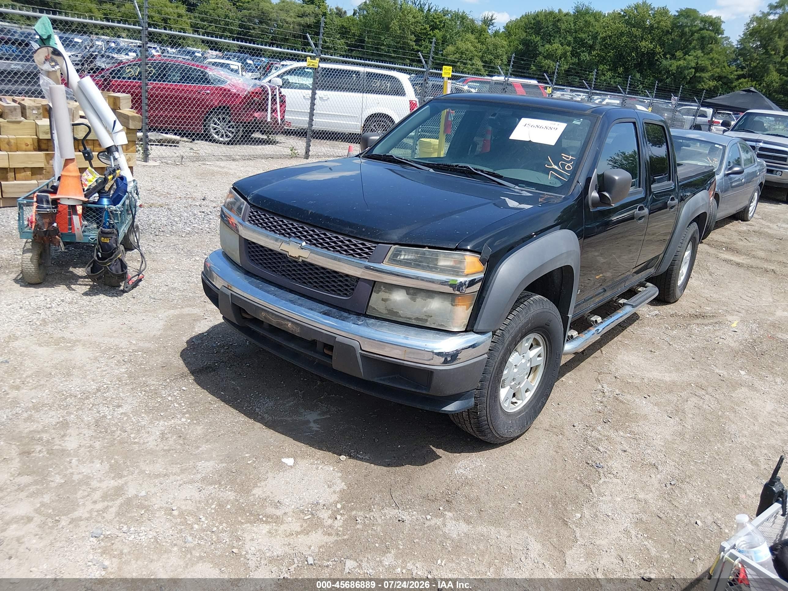 2006 Chevrolet Colorado Lt Black vin: 1GCDT136768126848