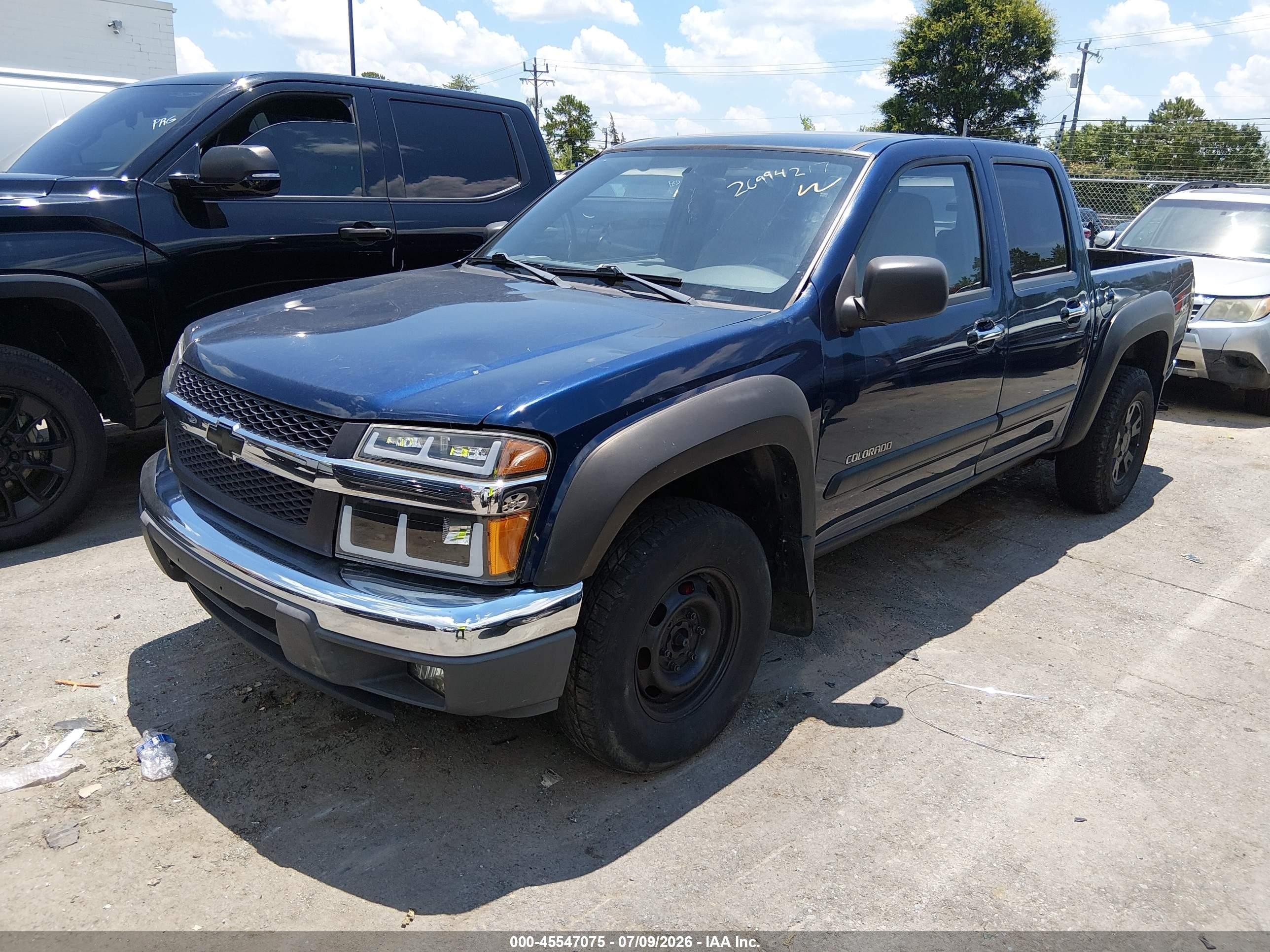 2004 Chevrolet Colorado Ls Blue vin: 1GCDT136848194427