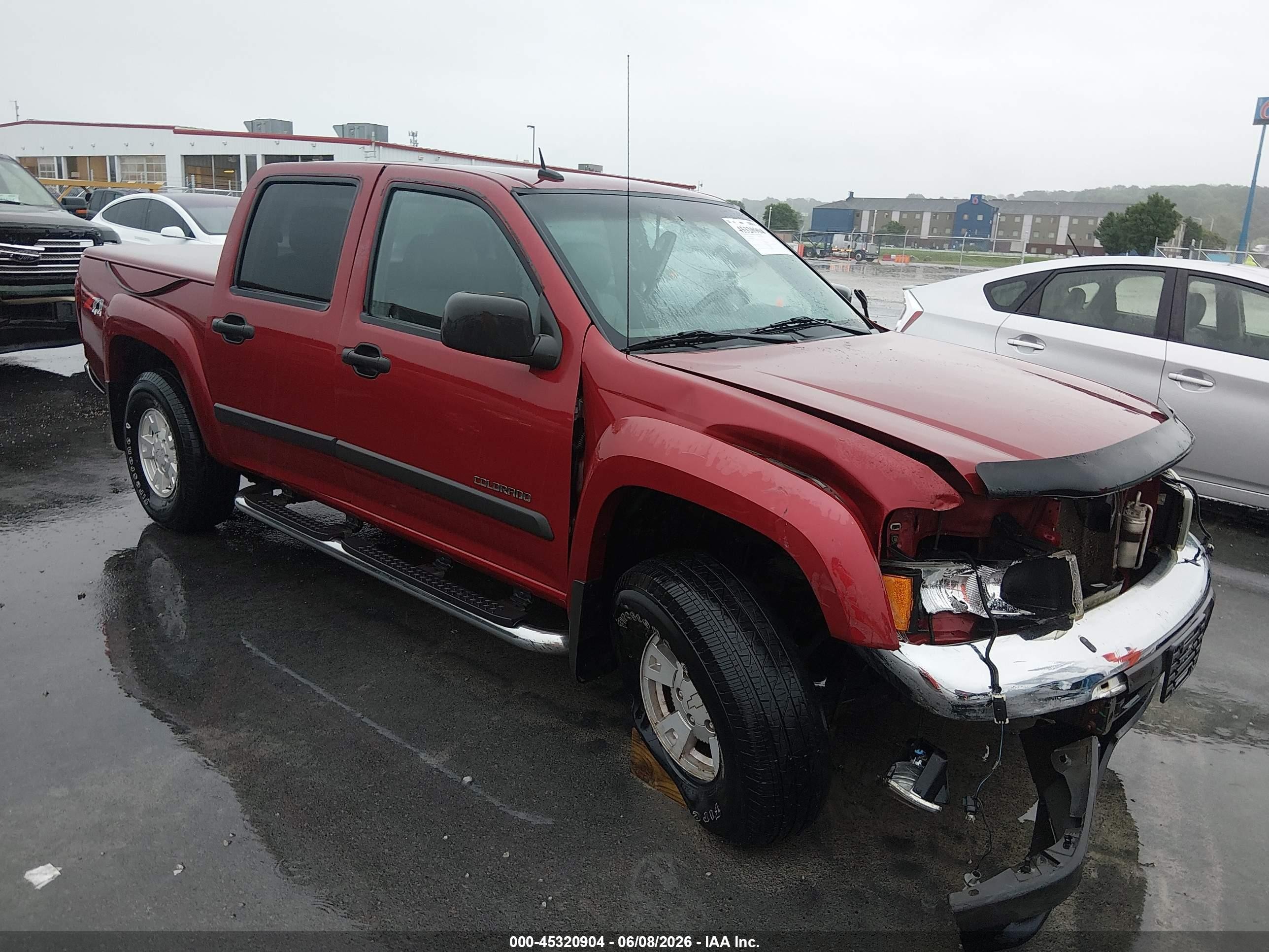 2005 Chevrolet Colorado Ls Red vin: 1GCDT136858220784