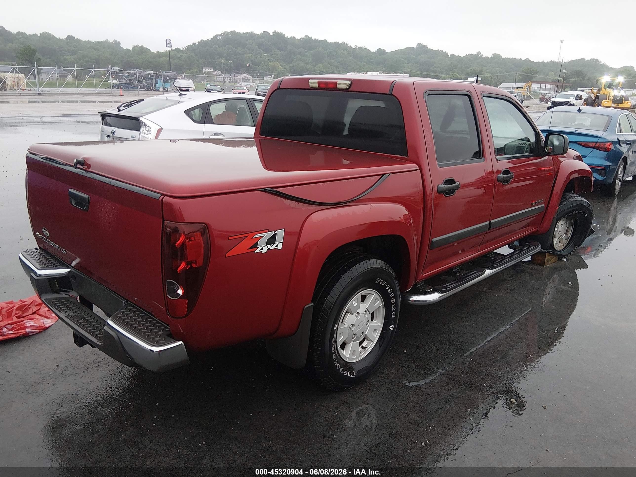 2005 Chevrolet Colorado Ls Red vin: 1GCDT136858220784
