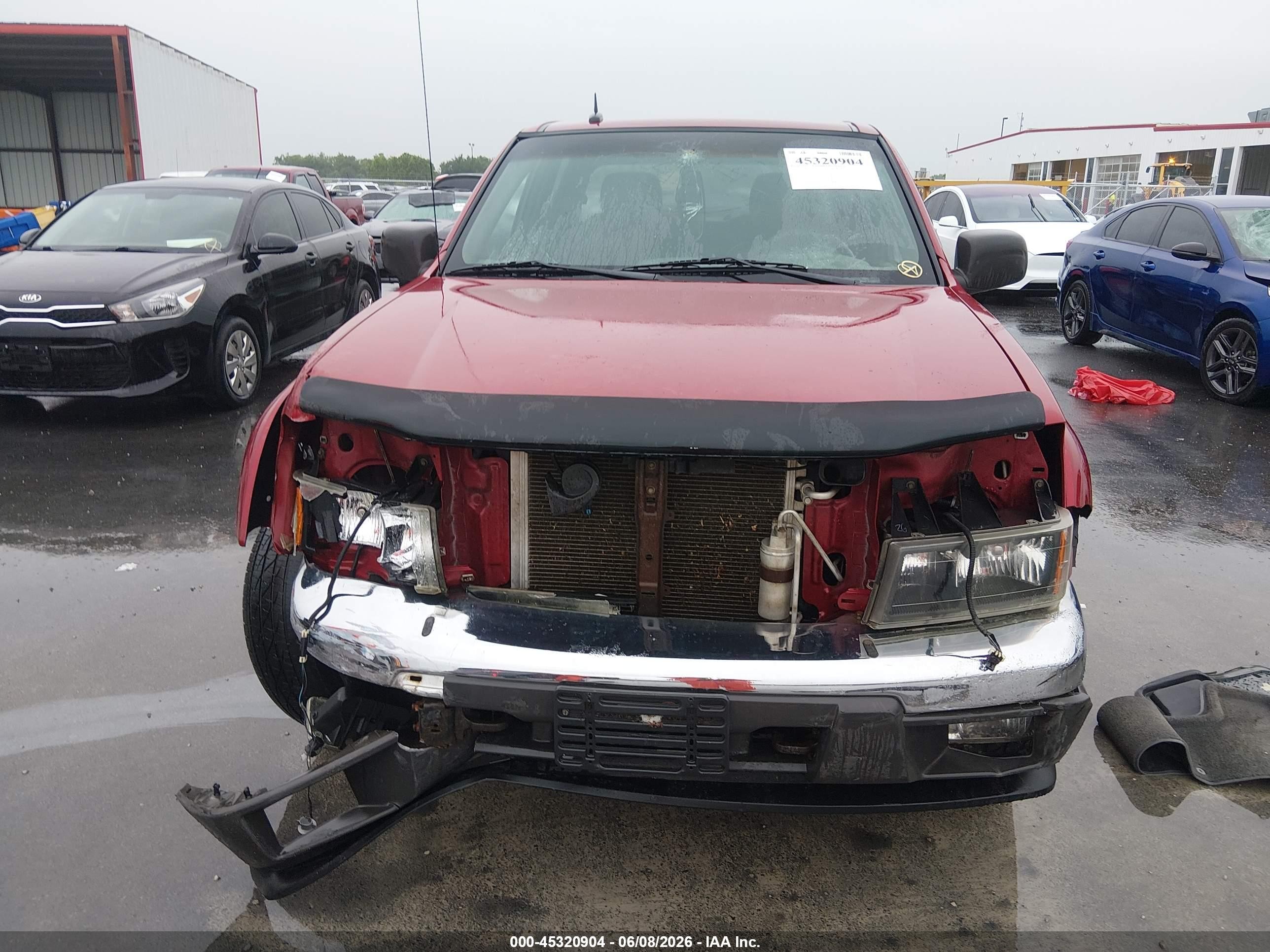 2005 Chevrolet Colorado Ls Red vin: 1GCDT136858220784