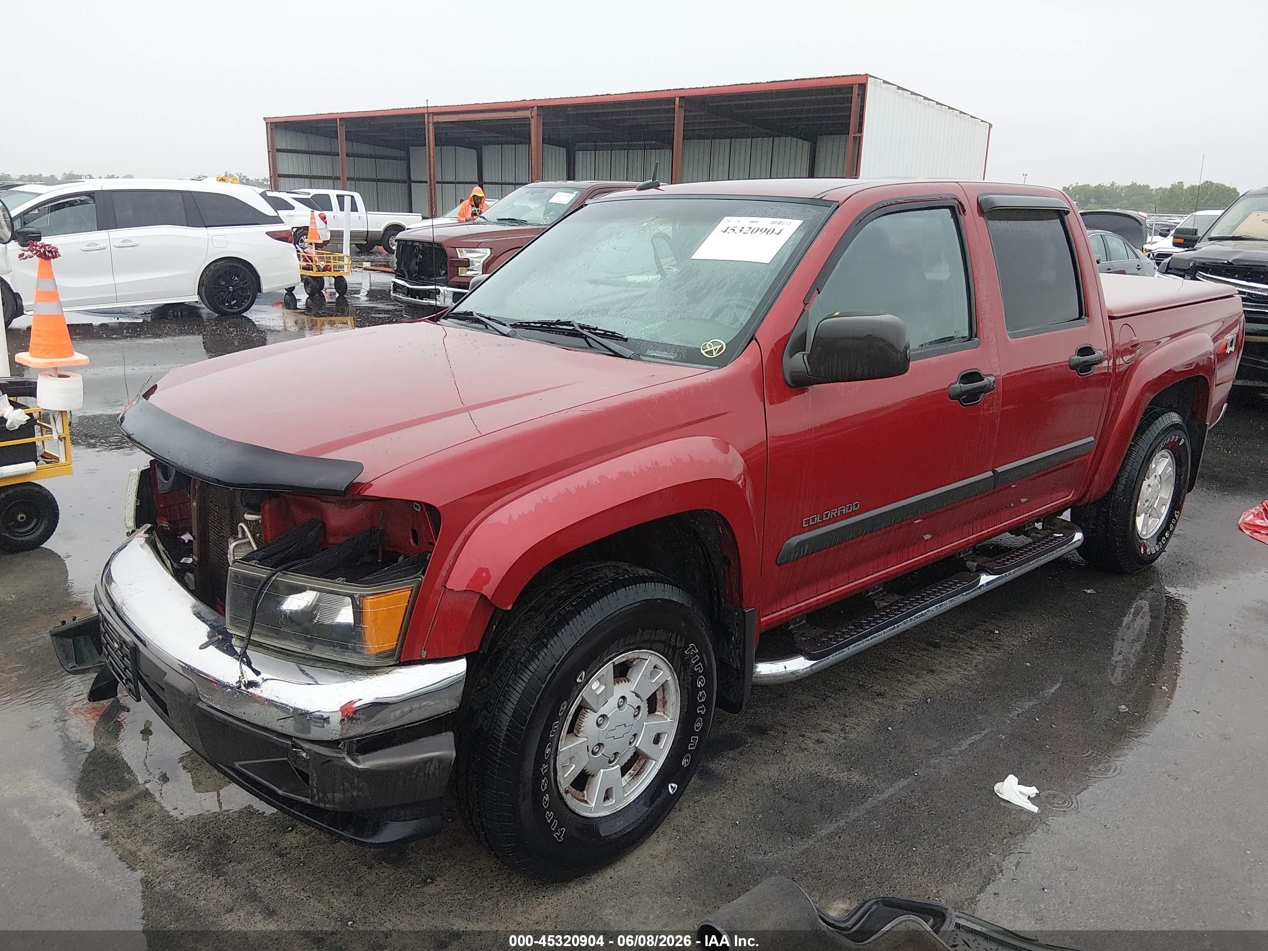 2005 Chevrolet Colorado Ls Red vin: 1GCDT136858220784