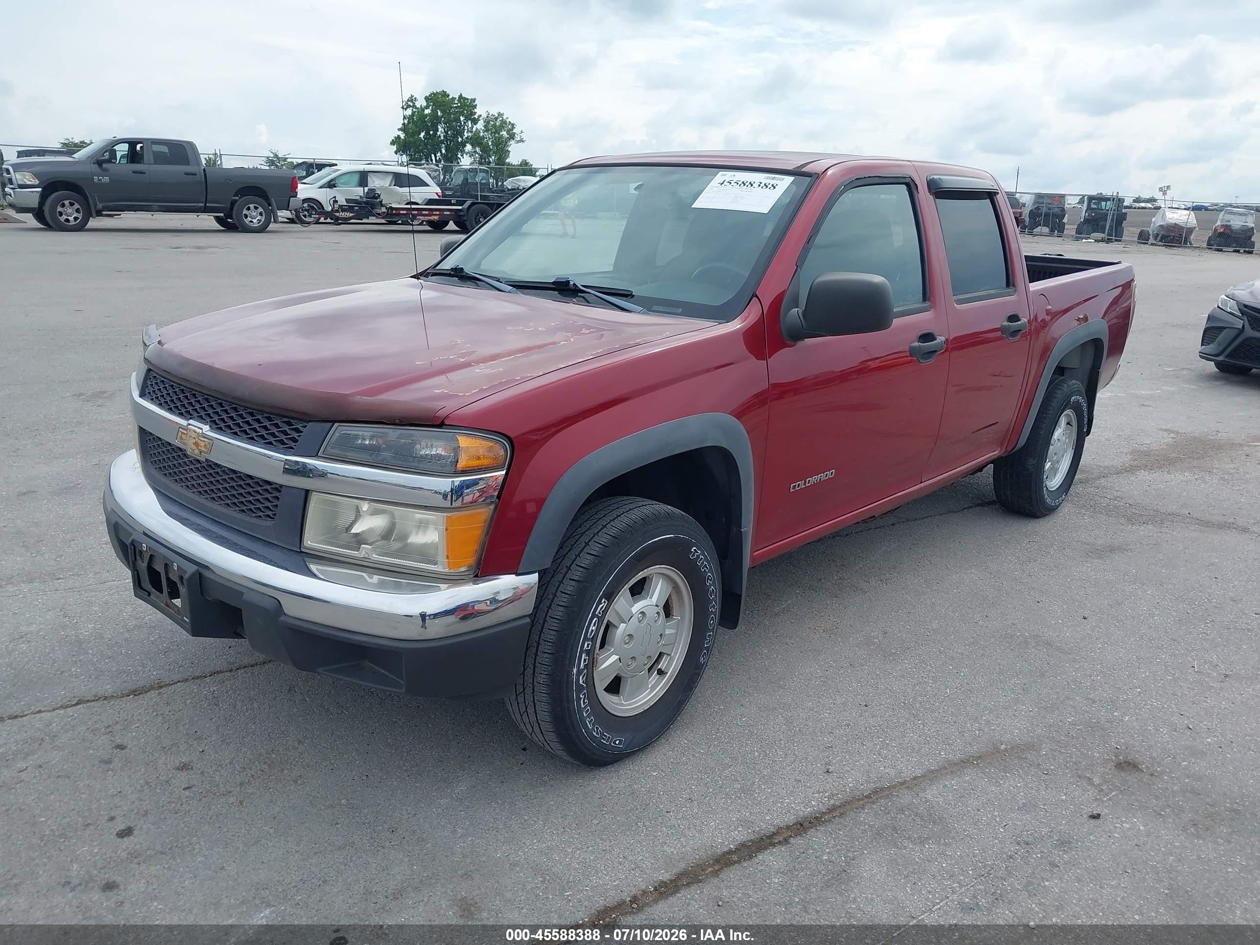 2005 Chevrolet Colorado Ls Red vin: 1GCDT136858225693