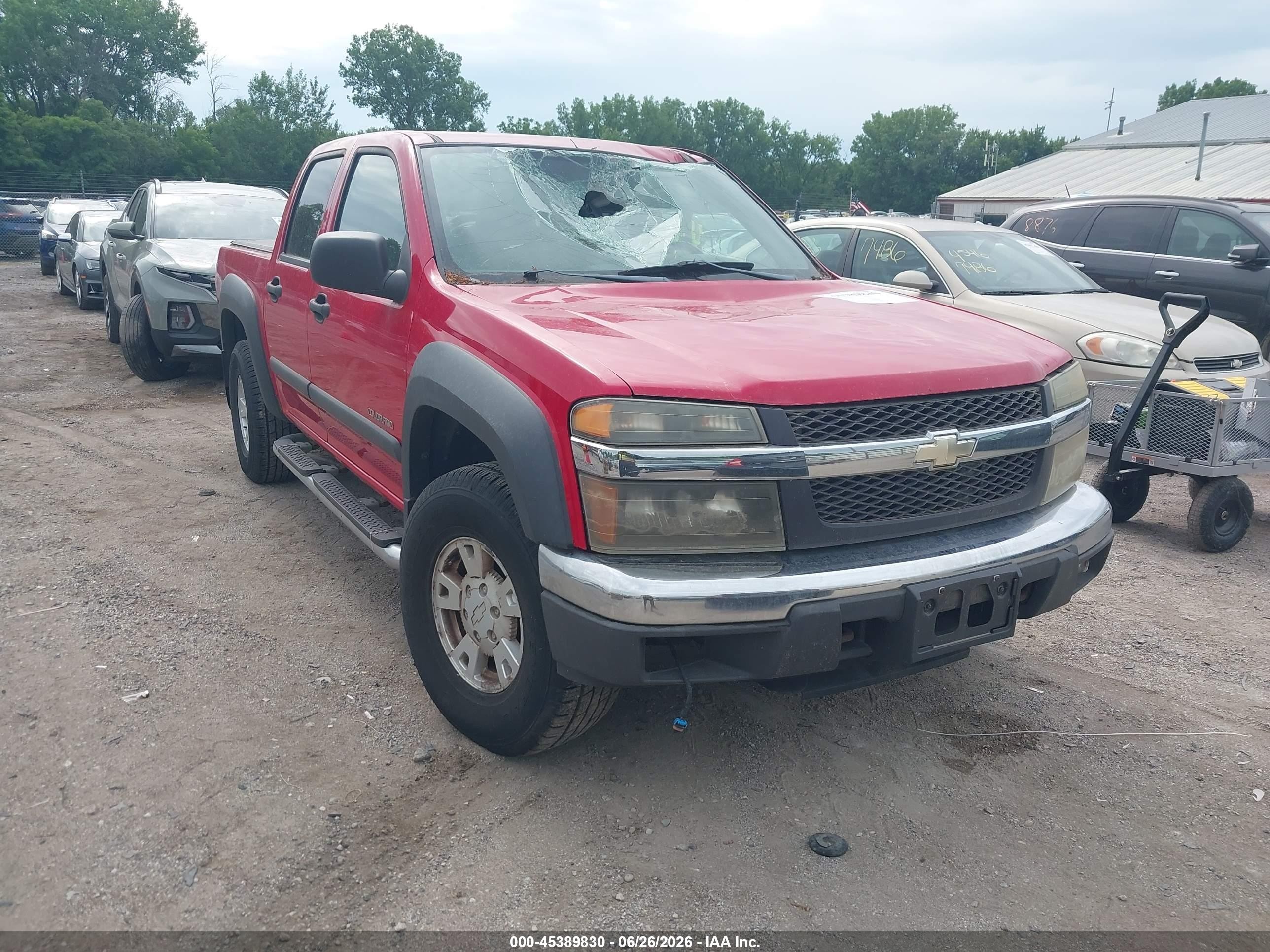 2004 Chevrolet Colorado Ls Red vin: 1GCDT136948202339