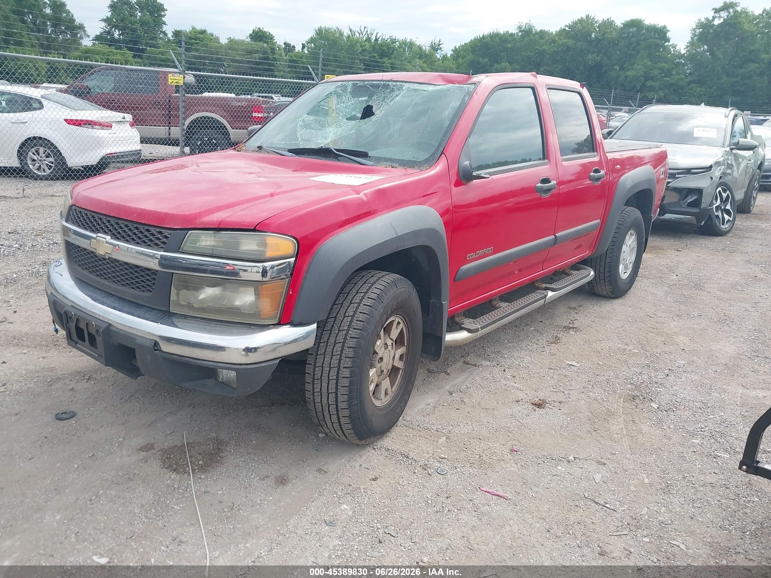 2004 Chevrolet Colorado Ls Red vin: 1GCDT136948202339
