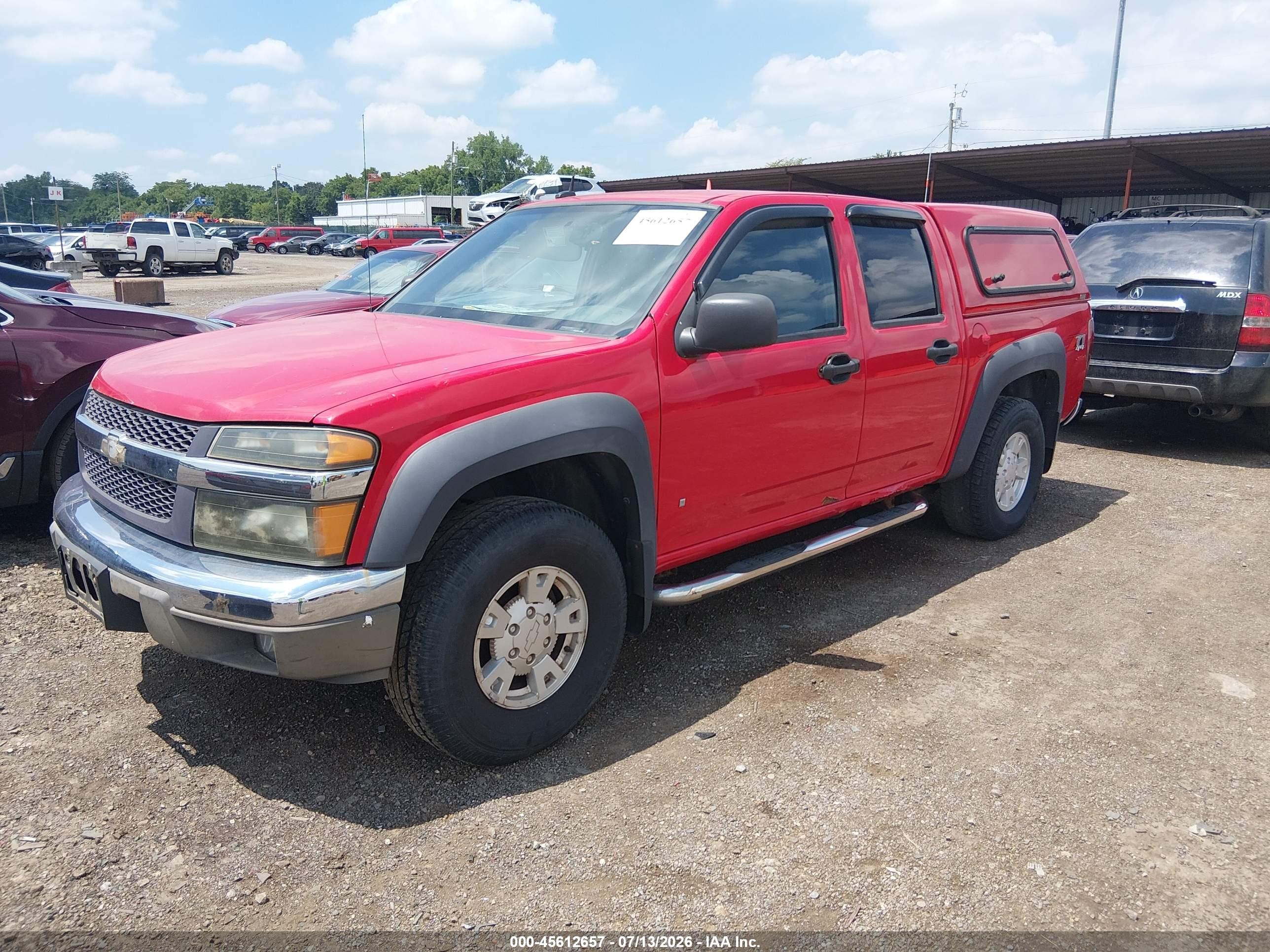 2006 Chevrolet Colorado Lt Red vin: 1GCDT136968149953