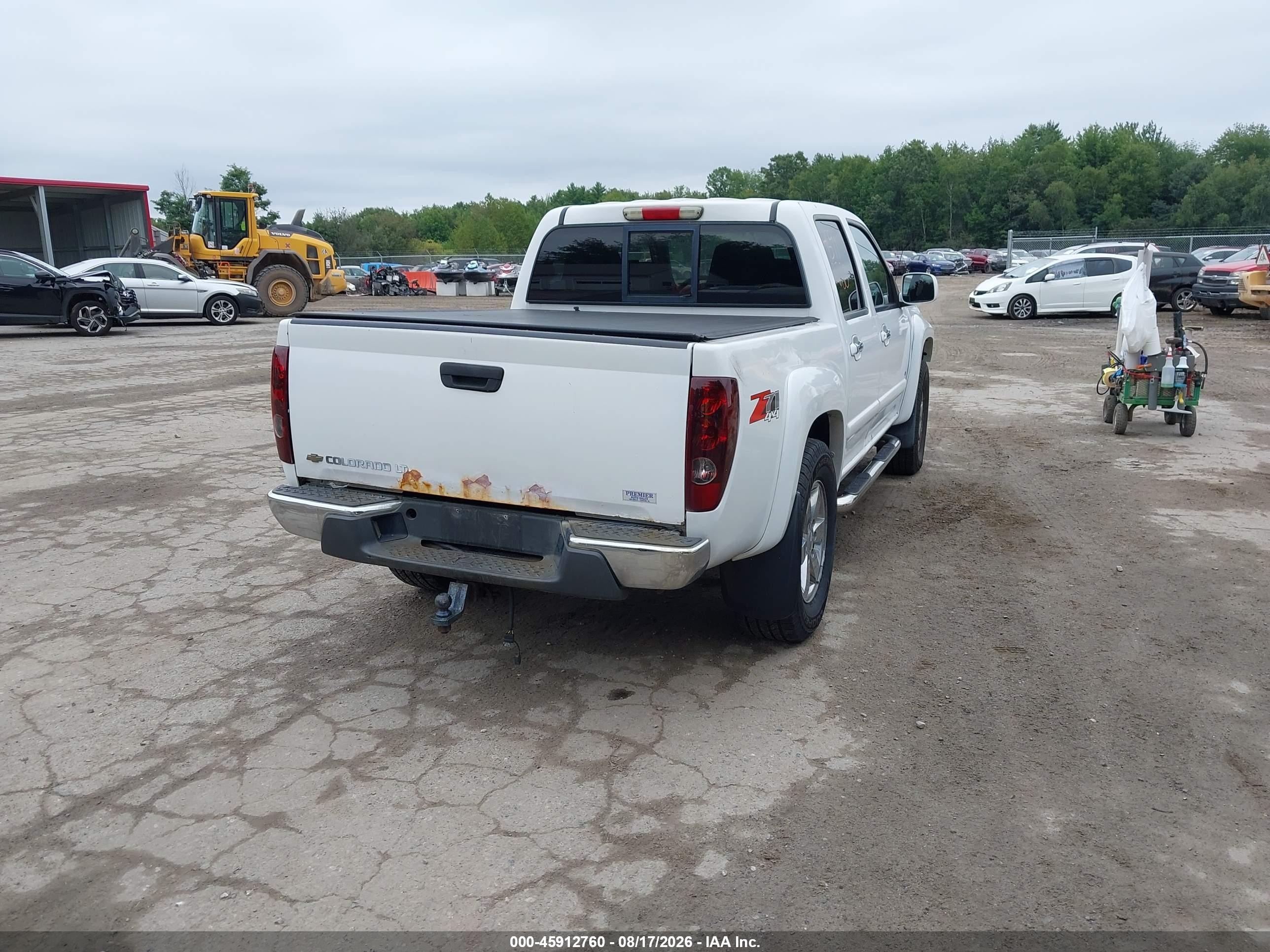 2009 Chevrolet Colorado Lt White vin: 1GCDT13E098153711