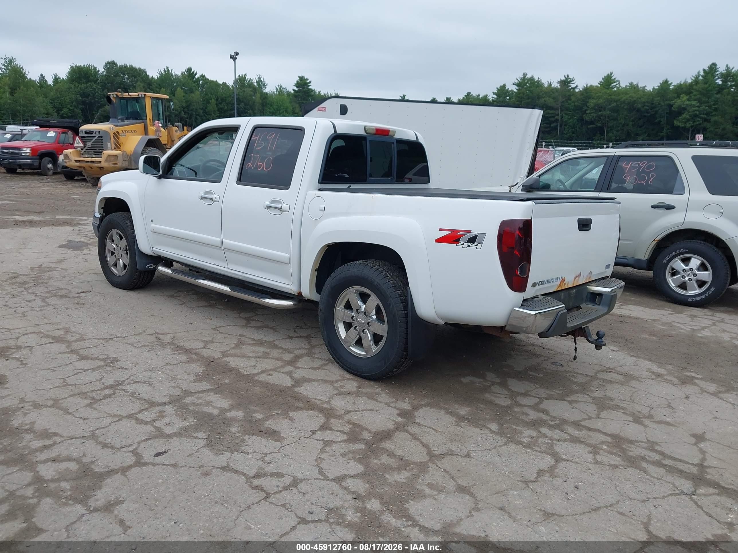 2009 Chevrolet Colorado Lt White vin: 1GCDT13E098153711