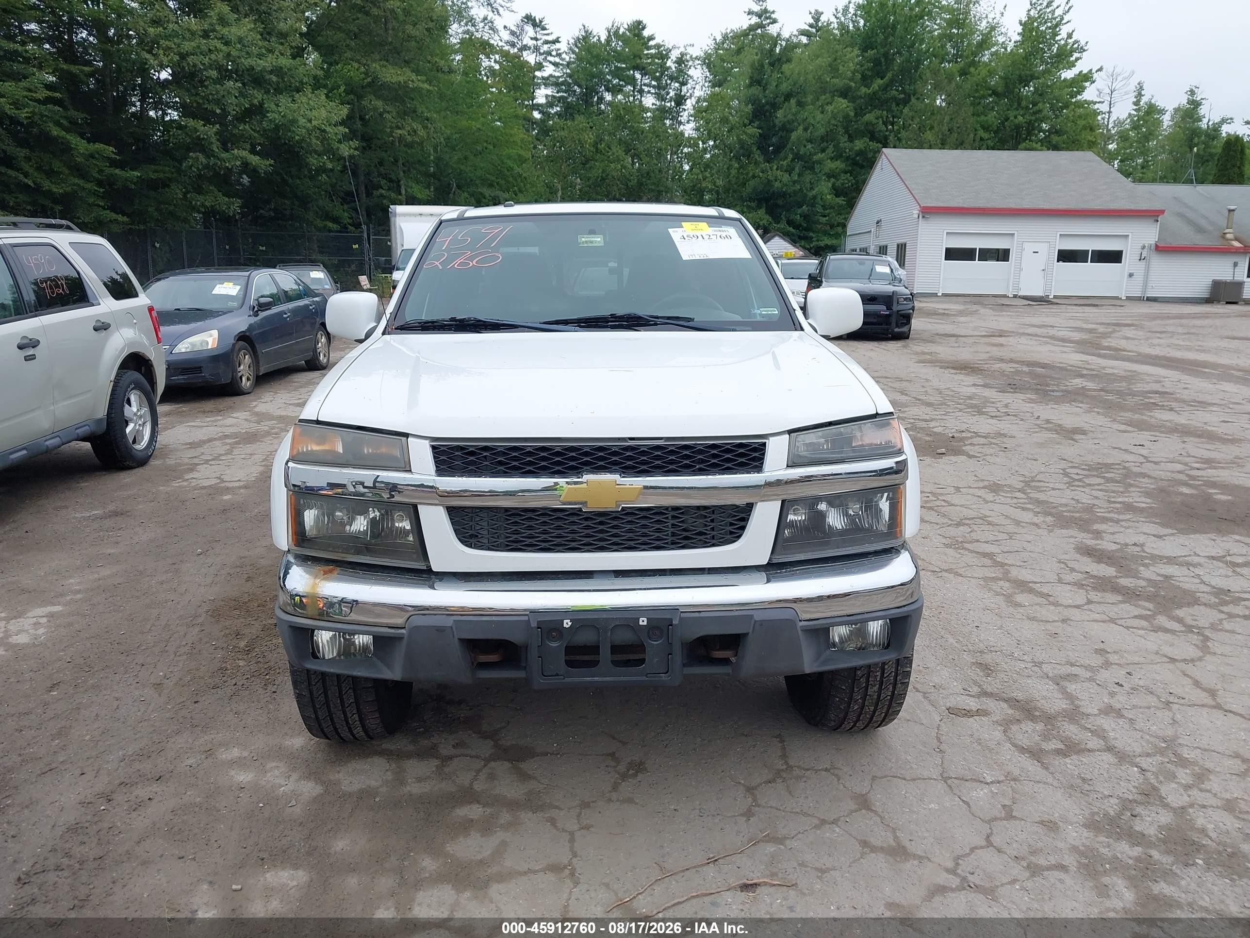 2009 Chevrolet Colorado Lt White vin: 1GCDT13E098153711