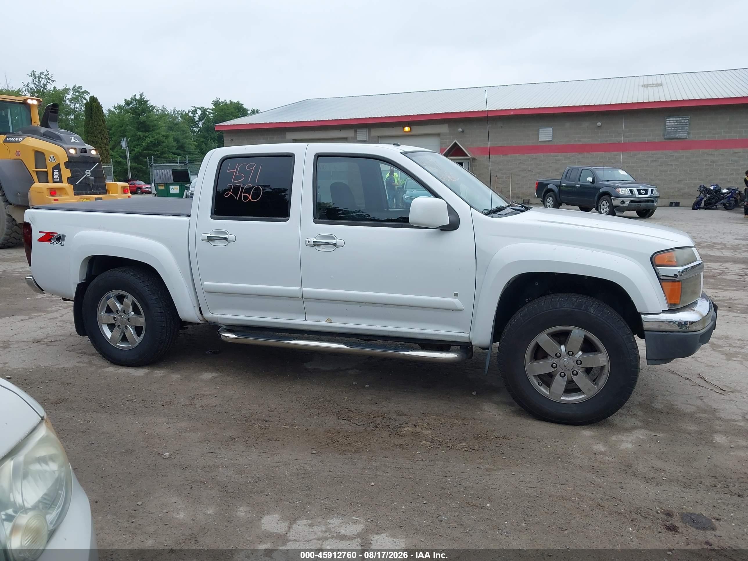 2009 Chevrolet Colorado Lt White vin: 1GCDT13E098153711