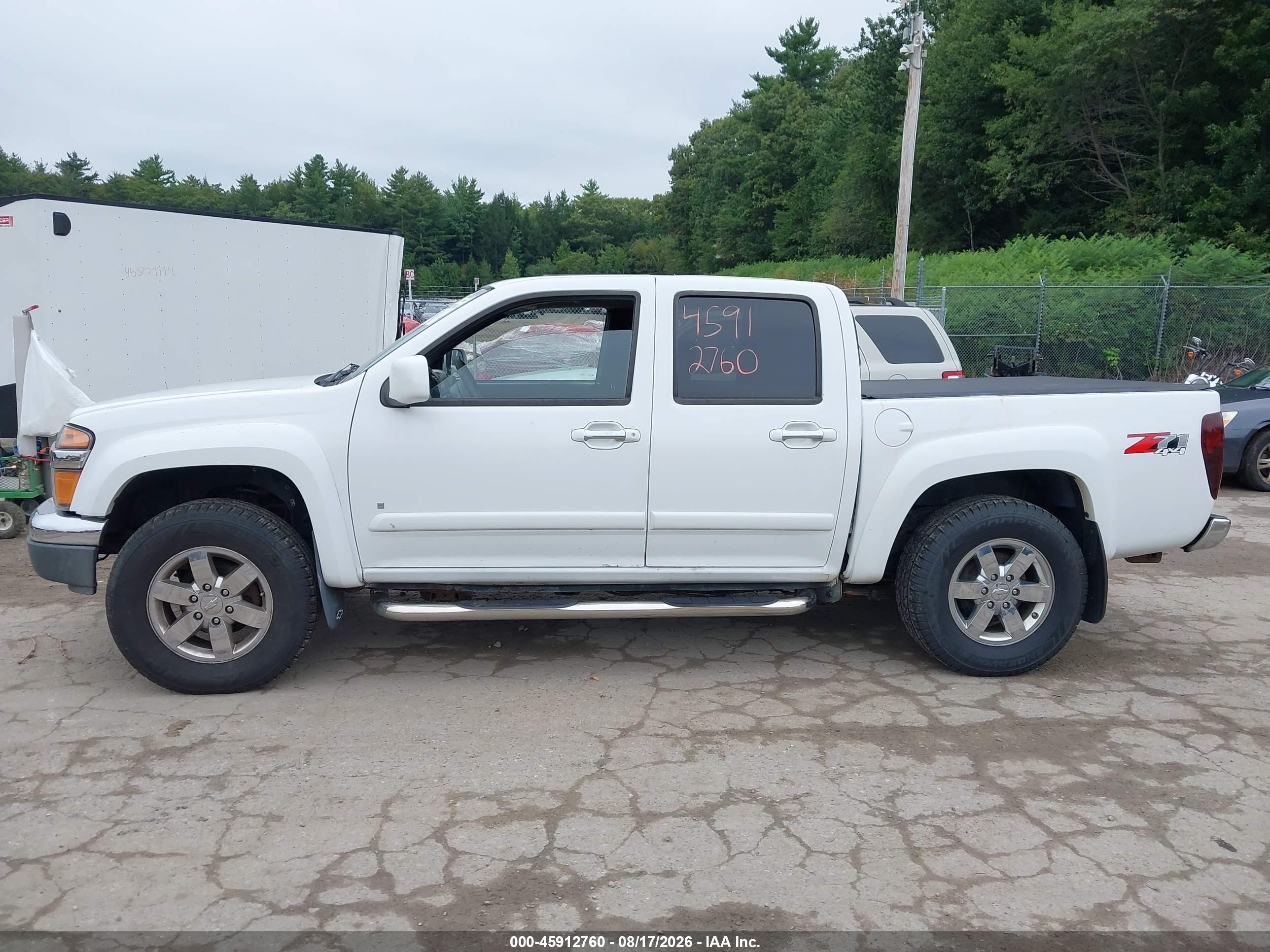 2009 Chevrolet Colorado Lt White vin: 1GCDT13E098153711