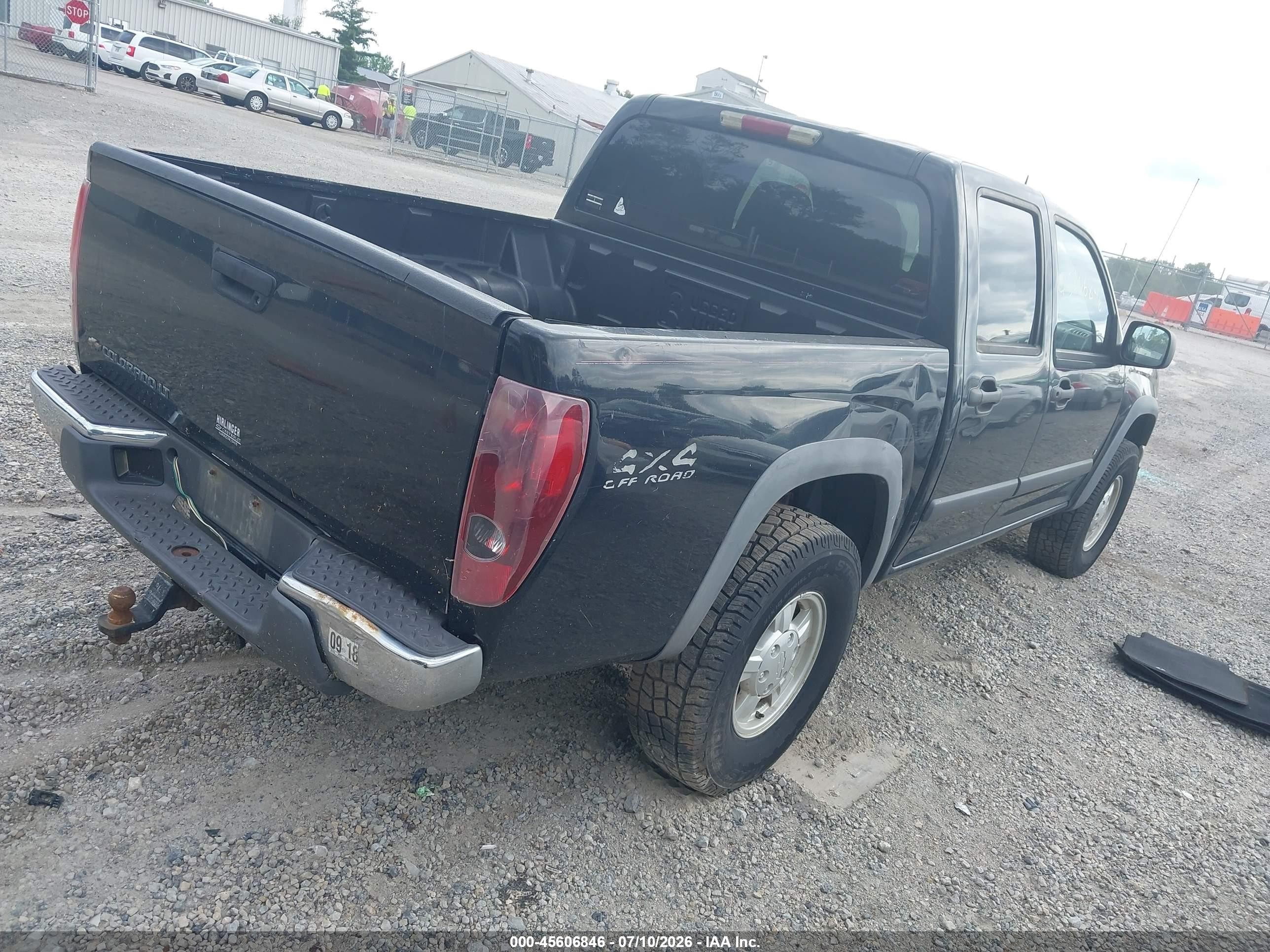 2008 Chevrolet Colorado Lt Black vin: 1GCDT13E188106167