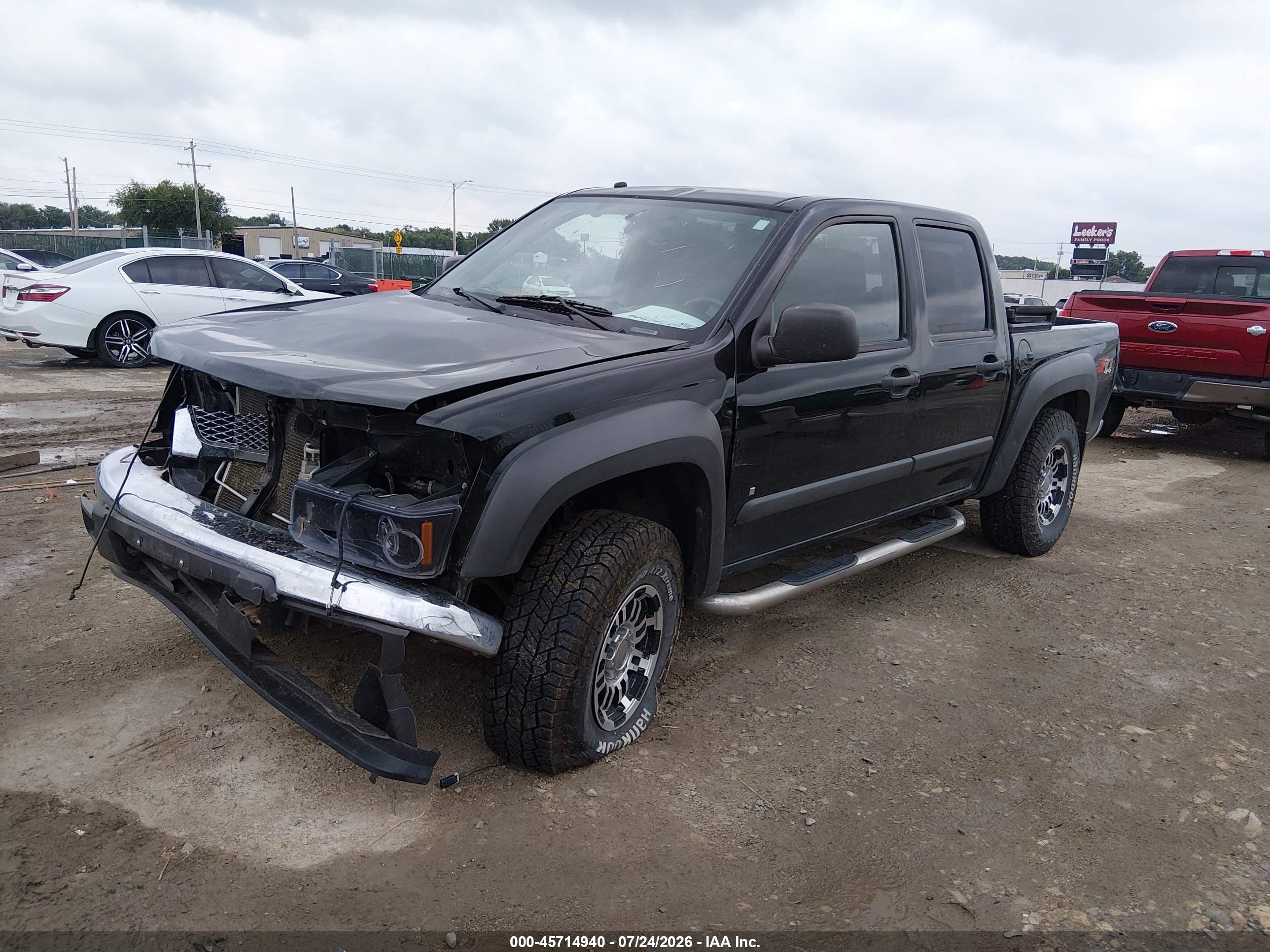2007 Chevrolet Colorado Lt Black vin: 1GCDT13E278119198