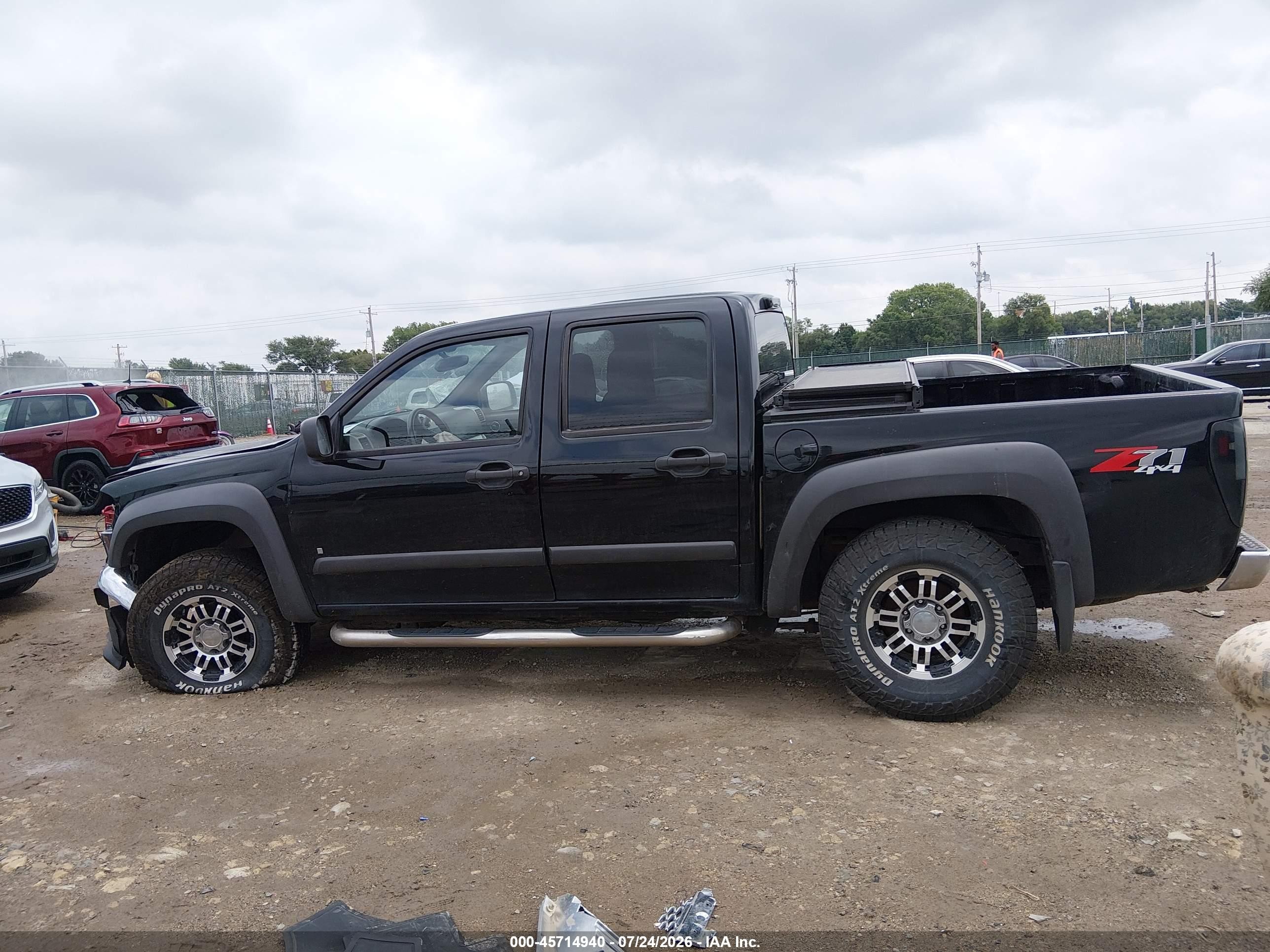 2007 Chevrolet Colorado Lt Black vin: 1GCDT13E278119198