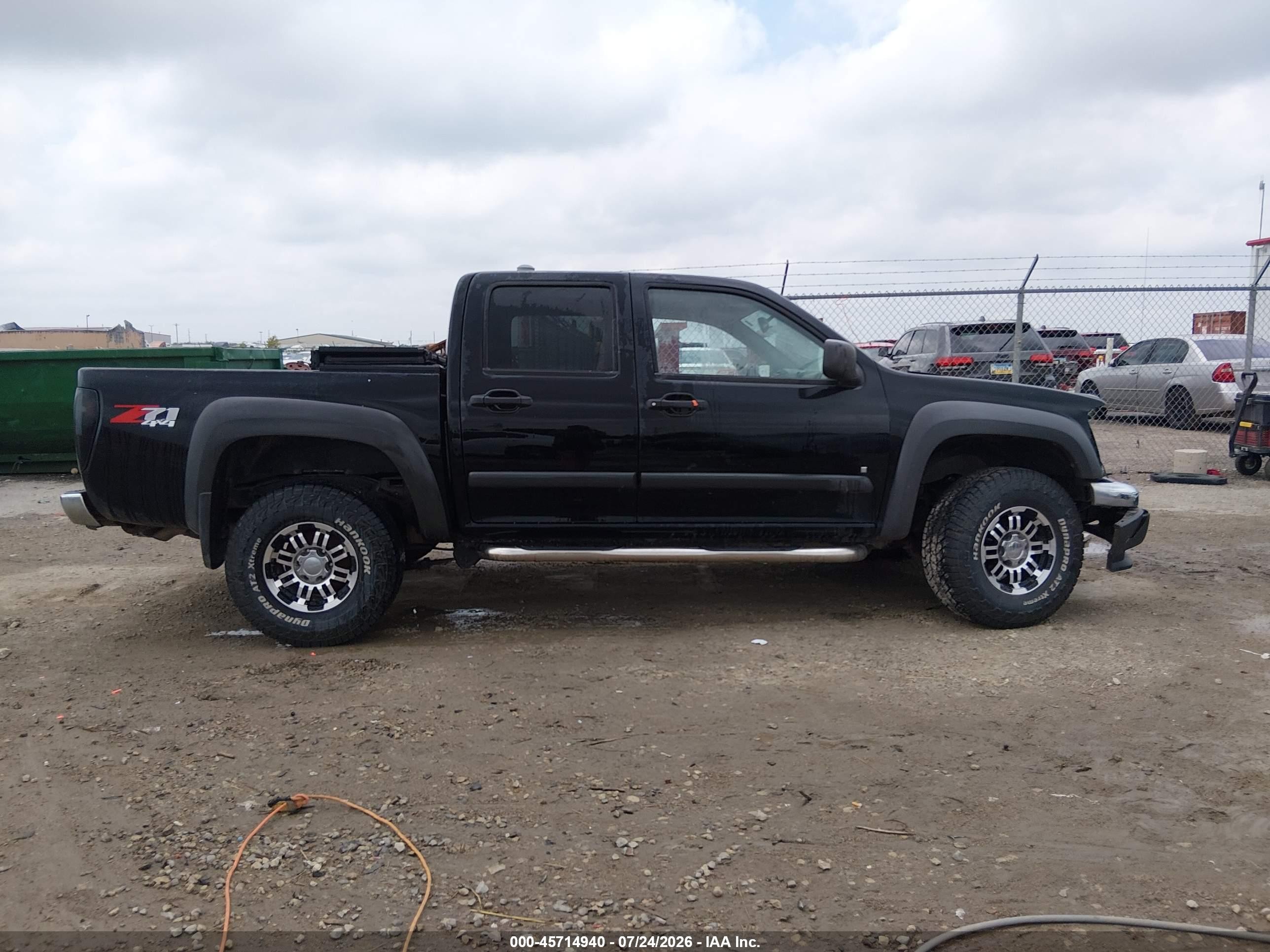 2007 Chevrolet Colorado Lt Black vin: 1GCDT13E278119198